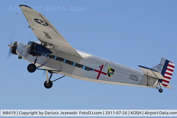 N8419, 1929 Ford 5-AT-C Tri-Motor C/N 58, Ford 5-AT-C Trimotor CN 58, N8419