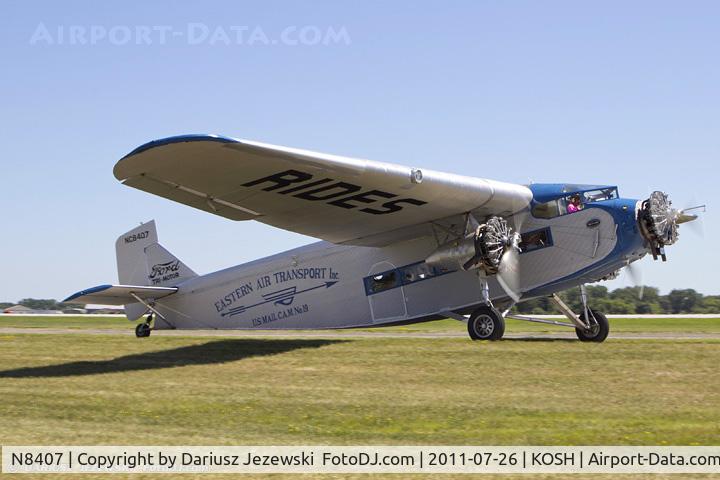 N8407, 1929 Ford 4-AT-E Tri-Motor C/N 69, Ford 4-AT-E Trimotor CN 69, N8407