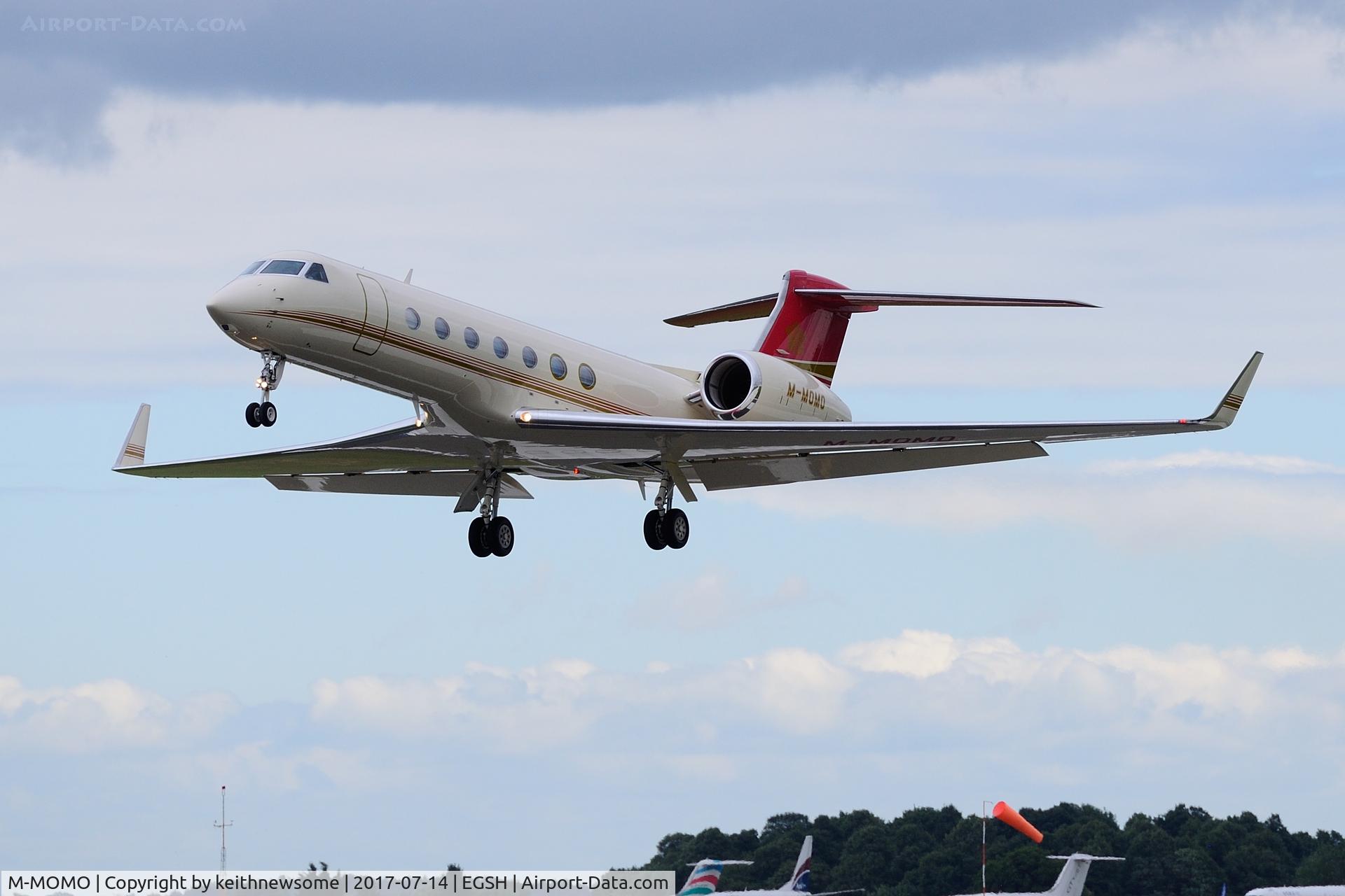 M-MOMO, 2010 Gulfstream Aerospace GV-SP (G550) C/N 5292, One of three ILS approaches.