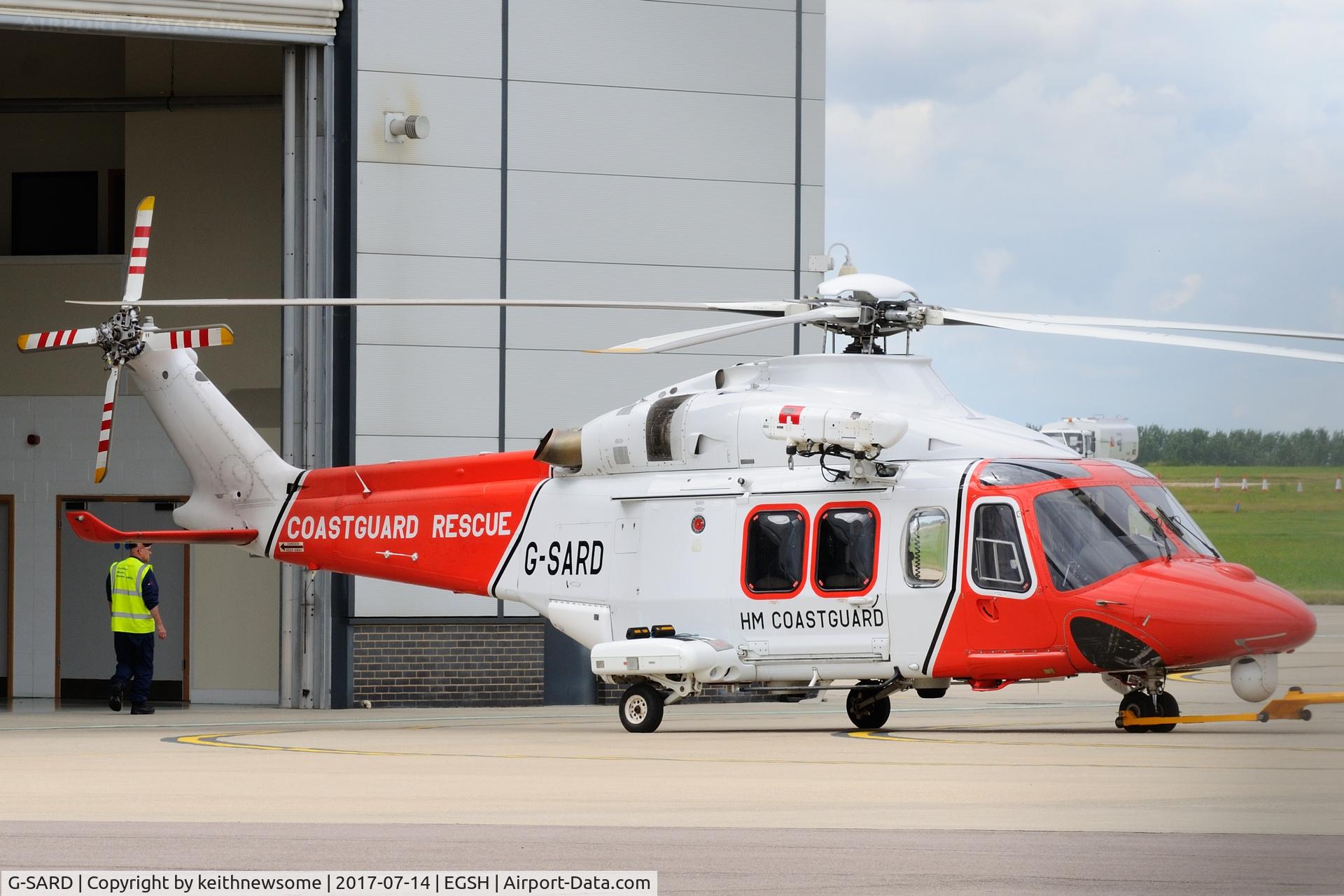 G-SARD, 2007 AgustaWestland AW-139 C/N 31208, Hangar movement.