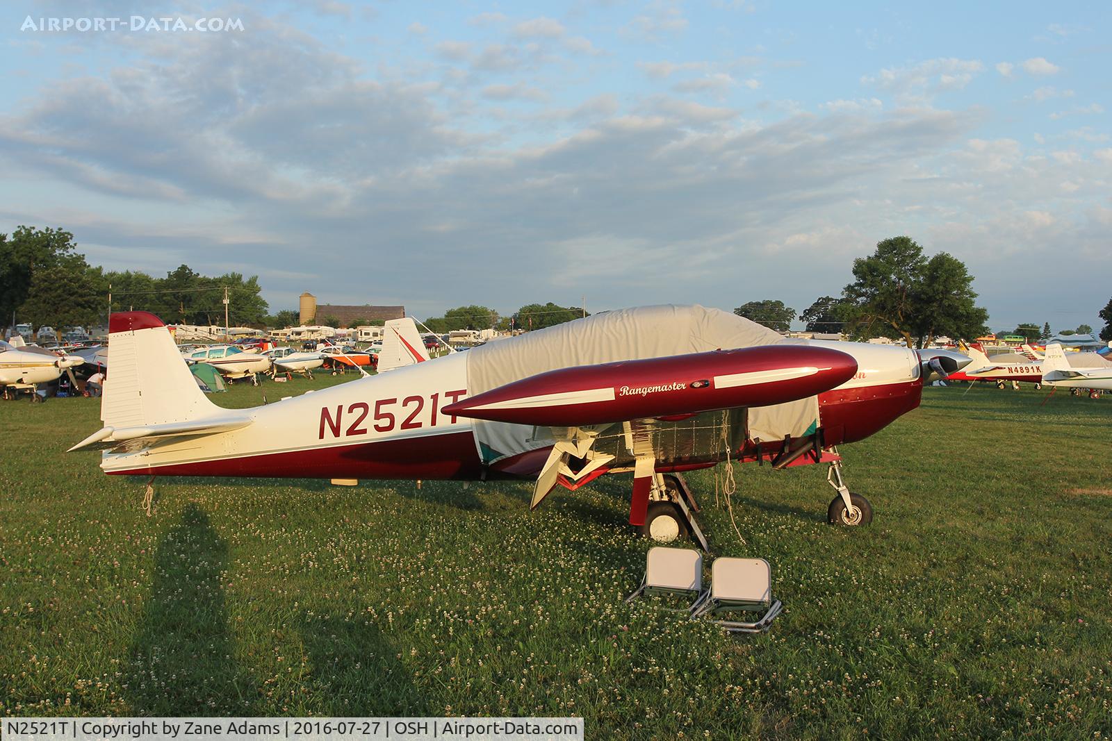 N2521T, 1968 Navion Rangemaster H C/N NAV-4-2519, At the 2016 EAA AirVenture - Oshkosh, Wisconsin