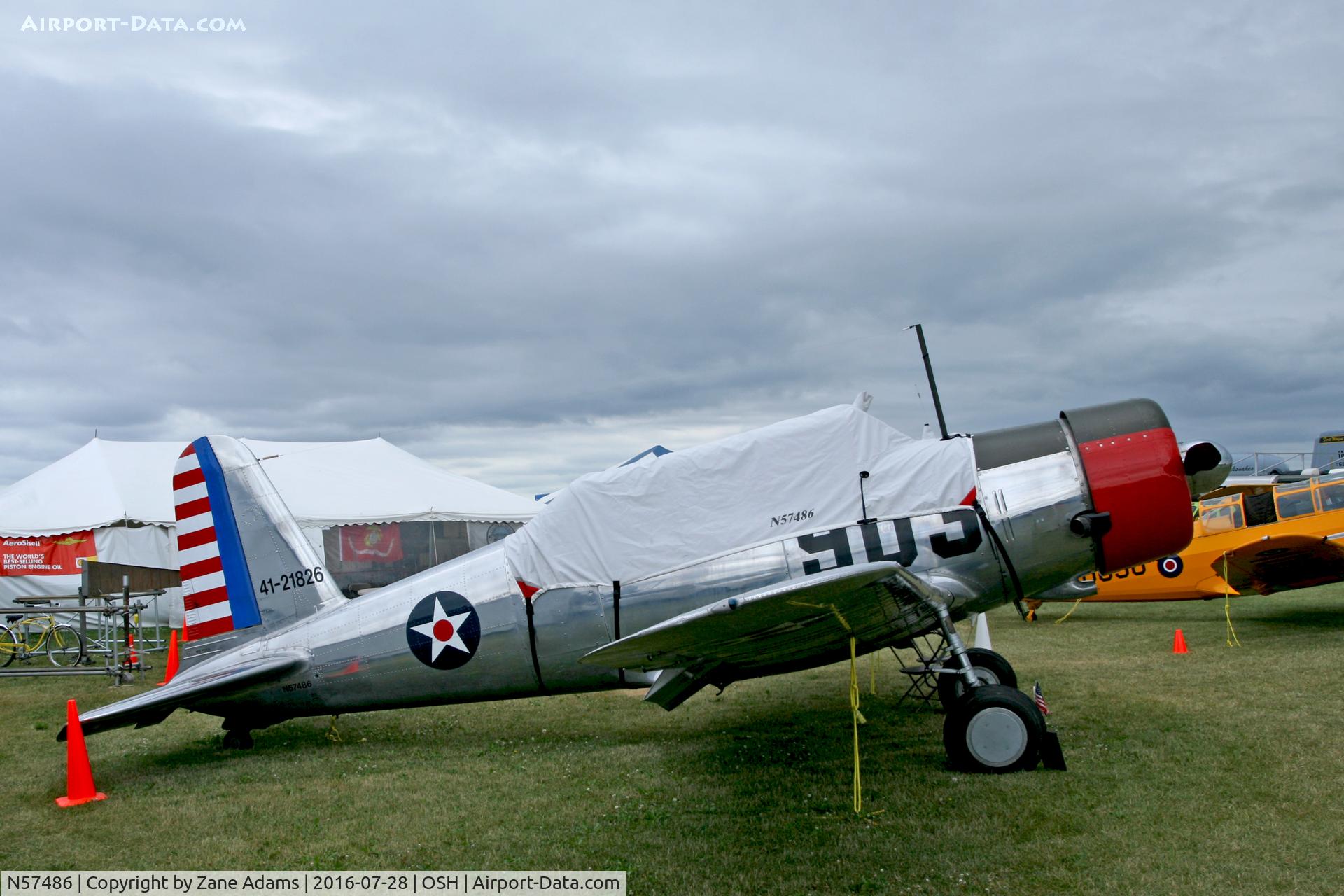 N57486, 1942 Consolidated Vultee BT-13A Valiant C/N 5665, At the 2016 EAA AirVenture - Oshkosh, Wisconsin
