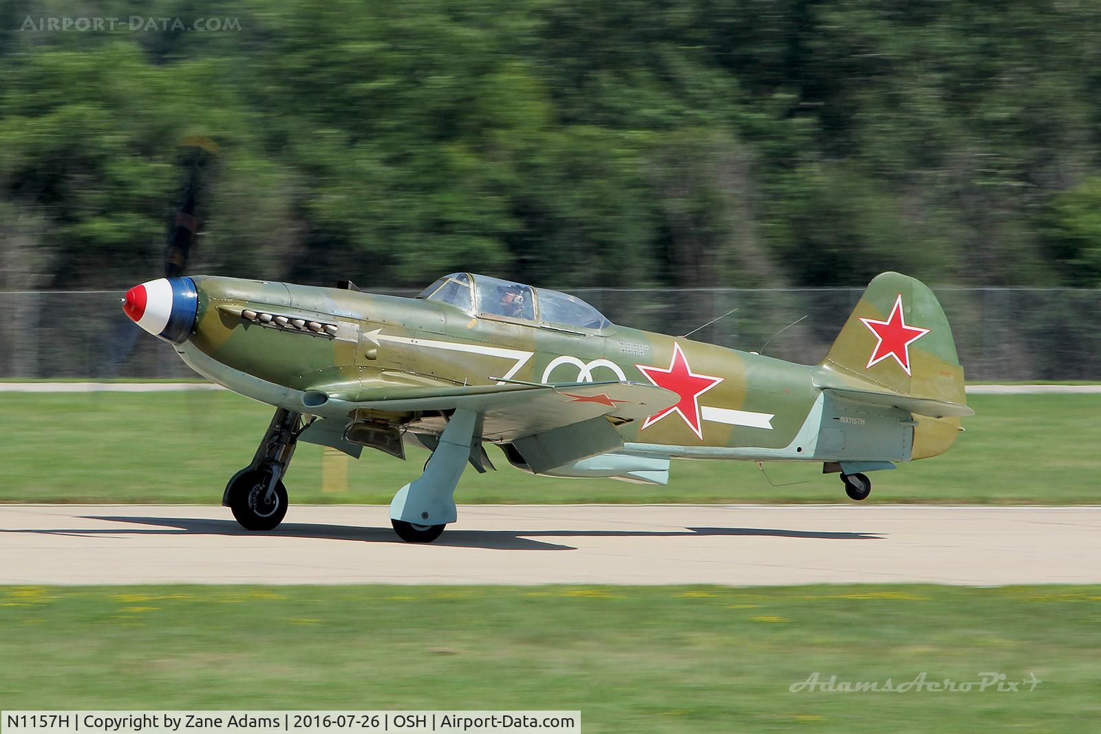 N1157H, 1994 Yakovlev Yak-9U-M C/N 0470402, At the 2016 EAA AirVenture - Oshkosh, Wisconsin