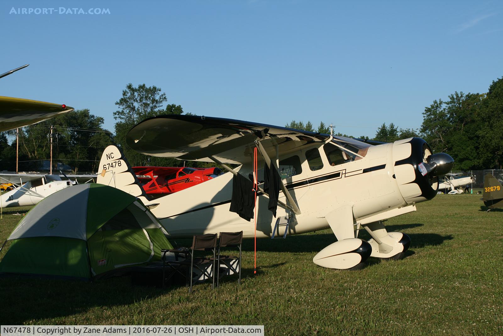 N67478, Howard Aircraft DGA-15P C/N 562, At the 2016 EAA AirVenture - Oshkosh, Wisconsin