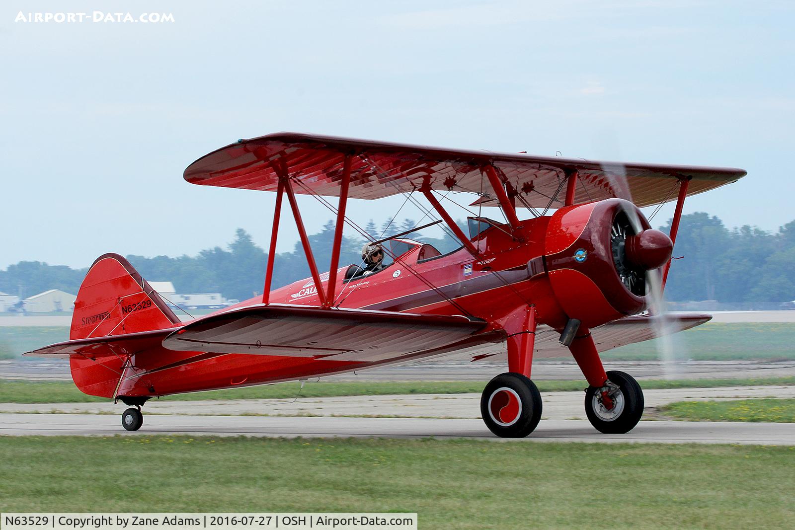 N63529, 1940 Boeing A75N1(PT17) C/N 75-338, At the 2016 EAA AirVenture - Oshkosh, Wisconsin
