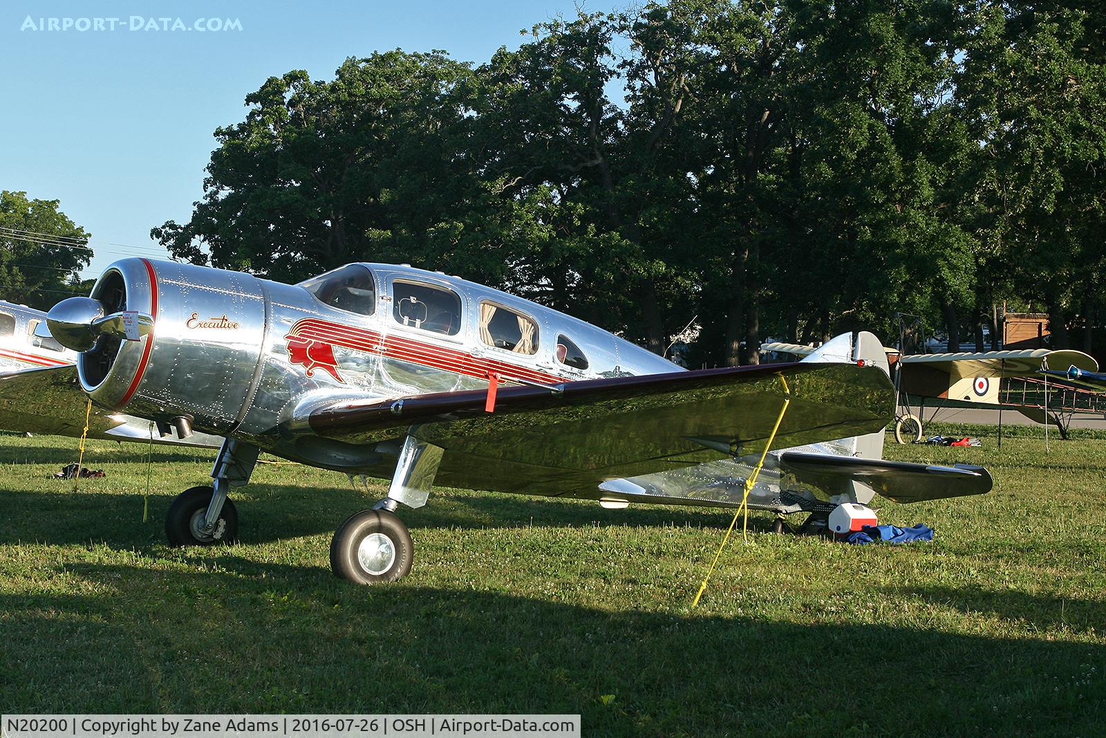 N20200, 1937 Spartan 7W Executive C/N 11, At the 2016 EAA AirVenture - Oshkosh, Wisconsin