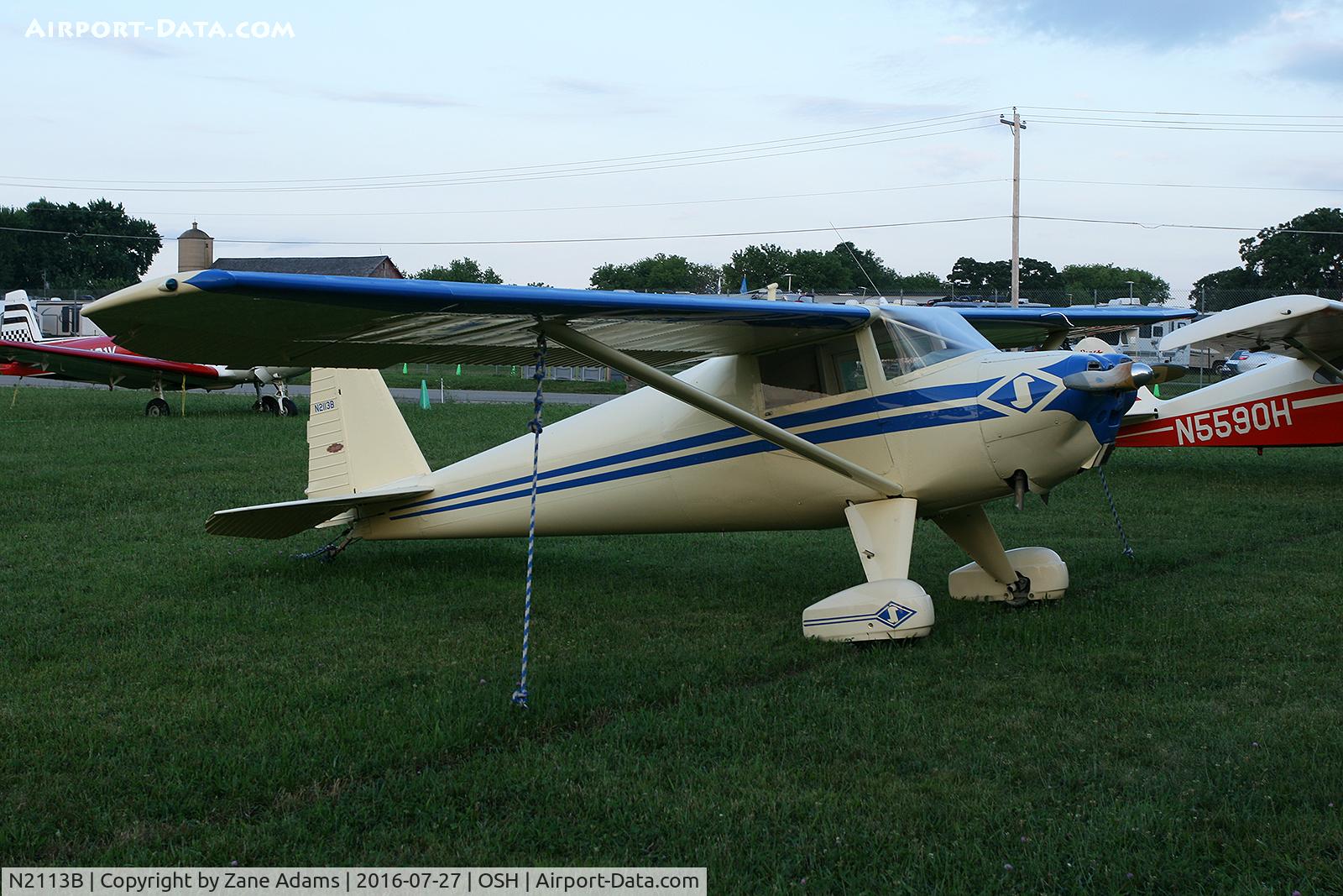 N2113B, 1948 Luscombe 8A C/N 6540, At the 2016 EAA AirVenture - Oshkosh, Wisconsin