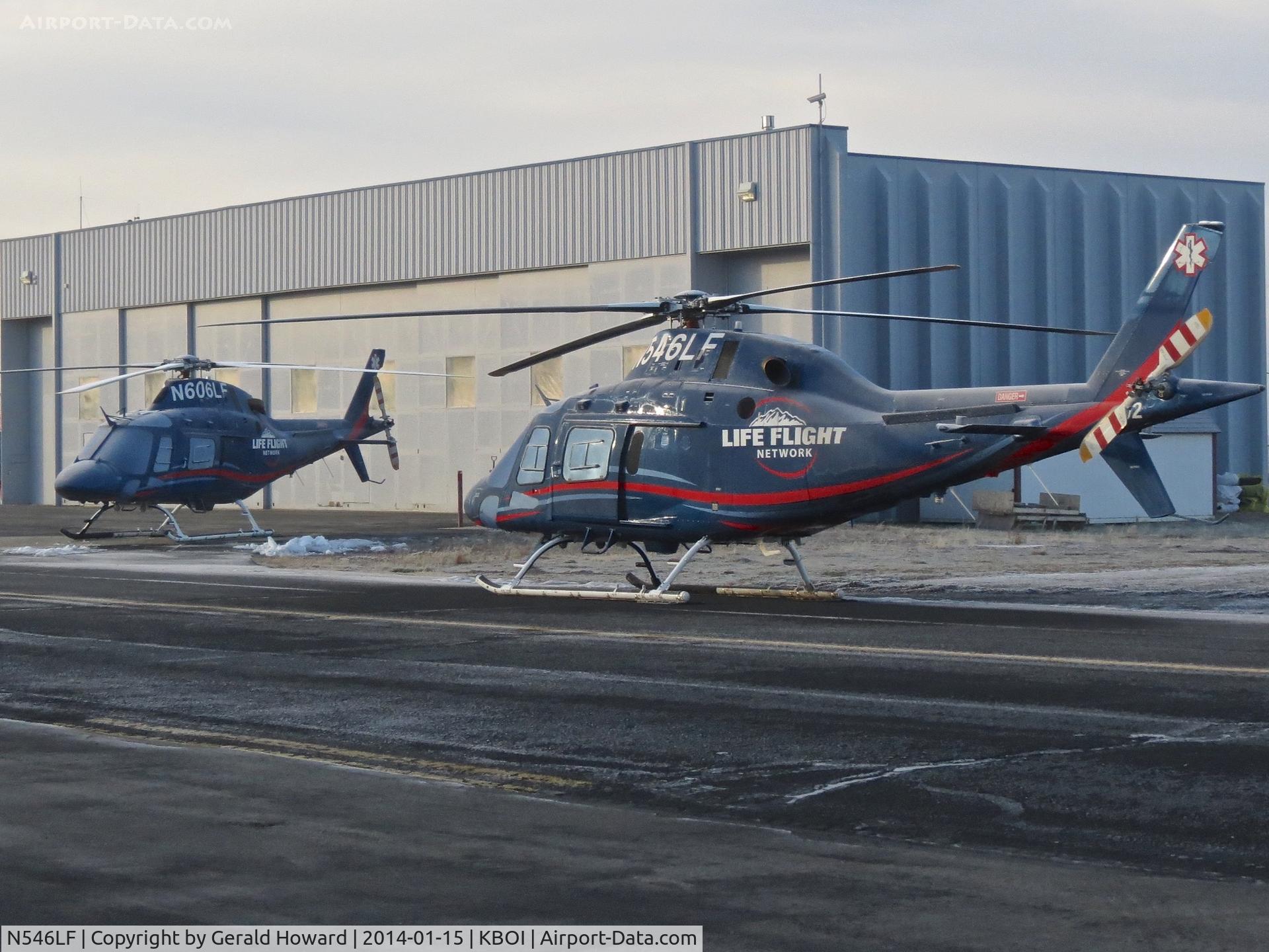 N546LF, 2013 AgustaWestland AW-119 MKII Koala C/N 14802, Parked with N606LF.