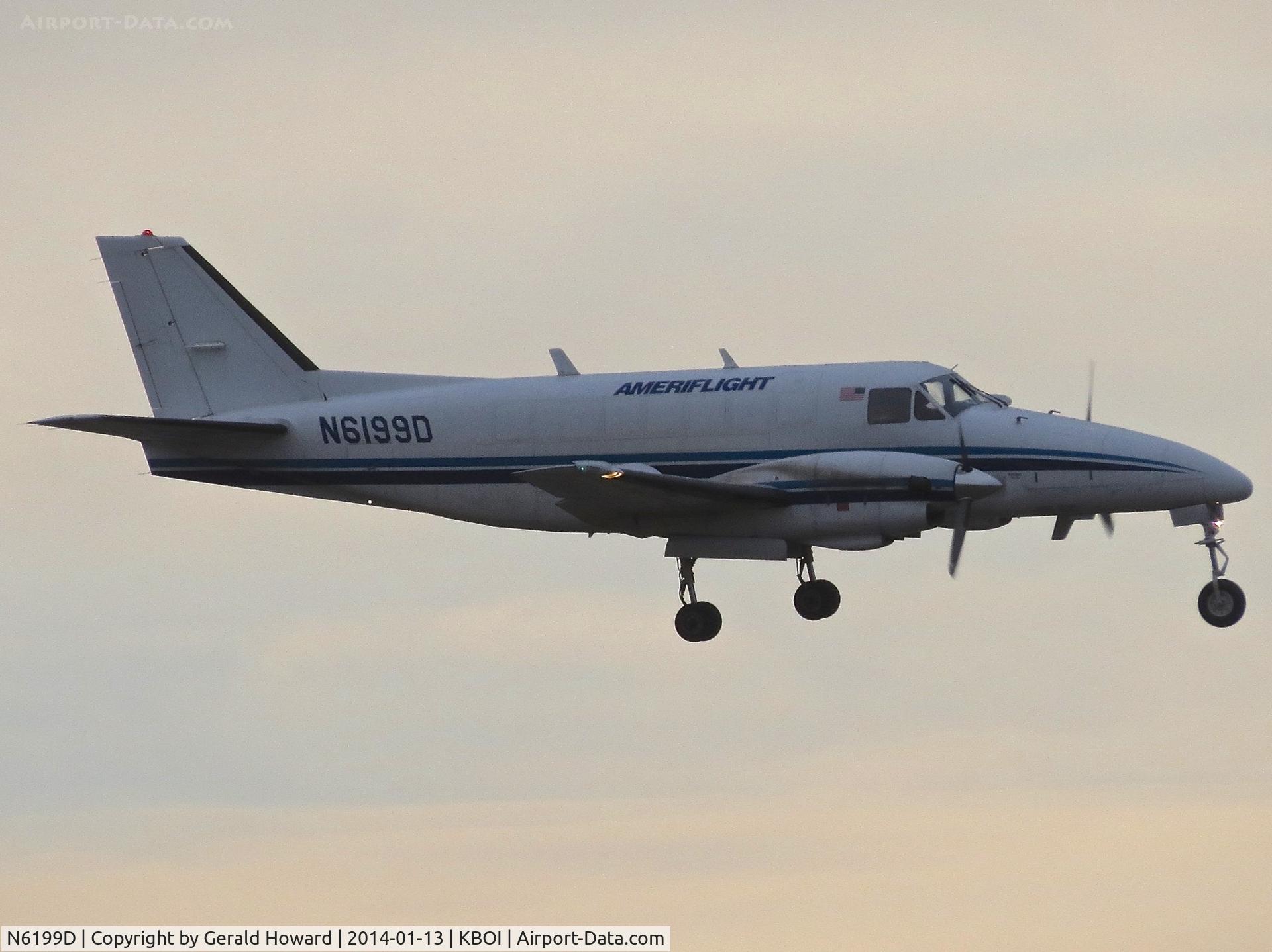 N6199D, 1981 Beech C99 Airliner C/N U-169, Early morning landing on RWY 10R.