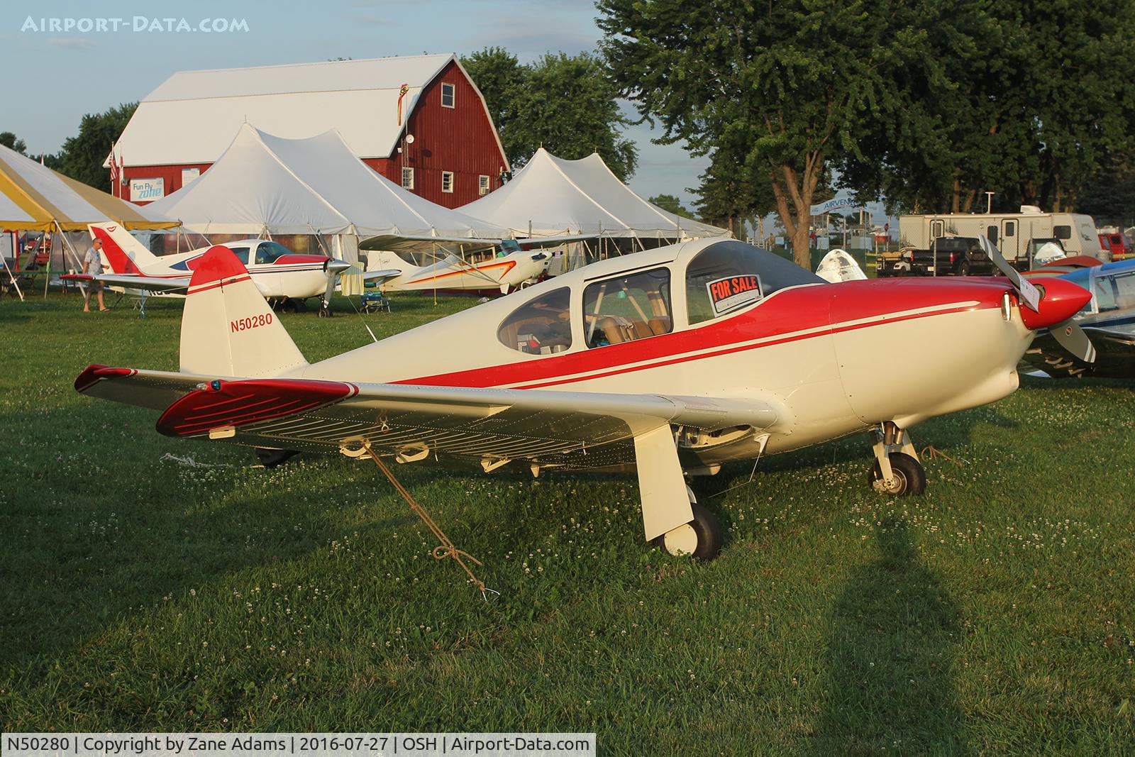 N50280, 1946 Globe GC-1B Swift C/N 352, At the 2016 EAA AirVenture - Oshkosh, Wisconsin