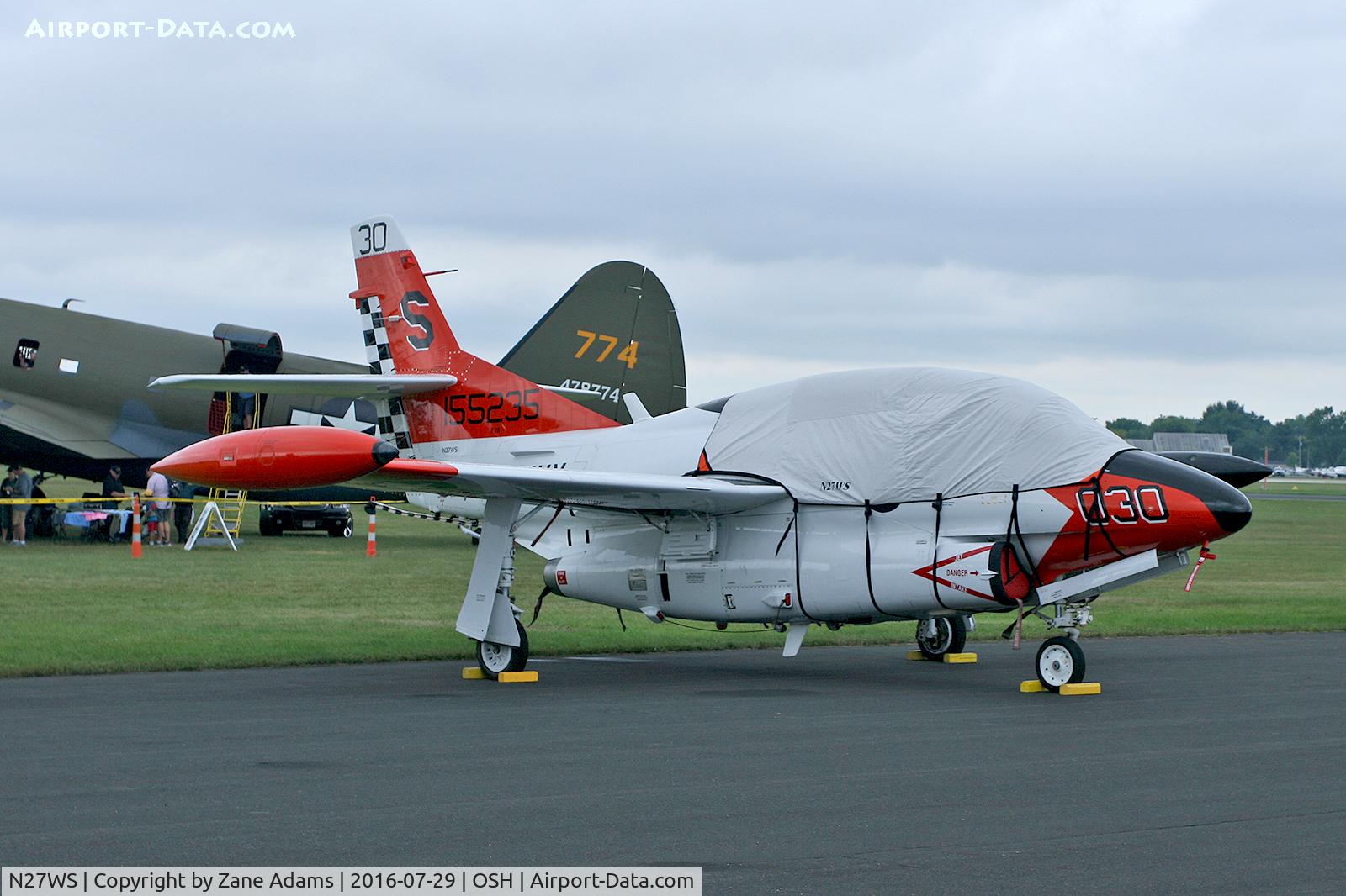 N27WS, North American T-2B Buckeye C/N 310-30, At the 2016 EAA AirVenture - Oshkosh, Wisconsin