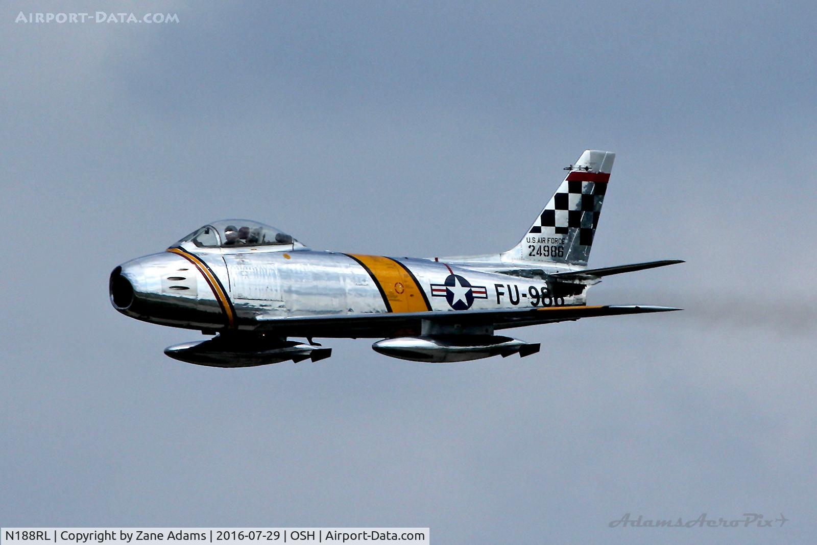 N188RL, 1952 North American F-86F Sabre C/N 191-682, At the 2016 EAA AirVenture - Oshkosh, Wisconsin