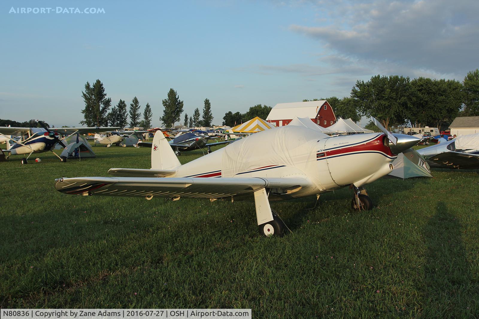 N80836, 1946 Globe GC-1A Swift C/N 239, At the 2016 EAA AirVenture - Oshkosh, Wisconsin