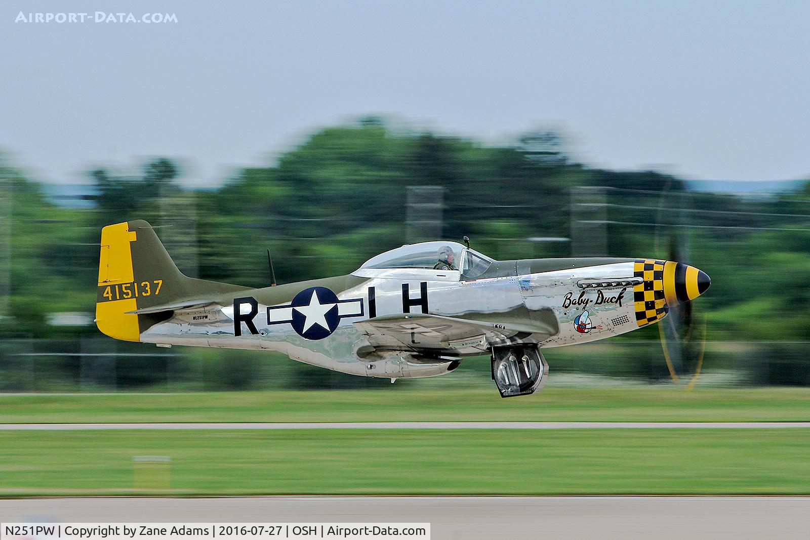 N251PW, 1944 North American P-51D Mustang C/N 122-31945, At the 2016 EAA AirVenture - Oshkosh, Wisconsin