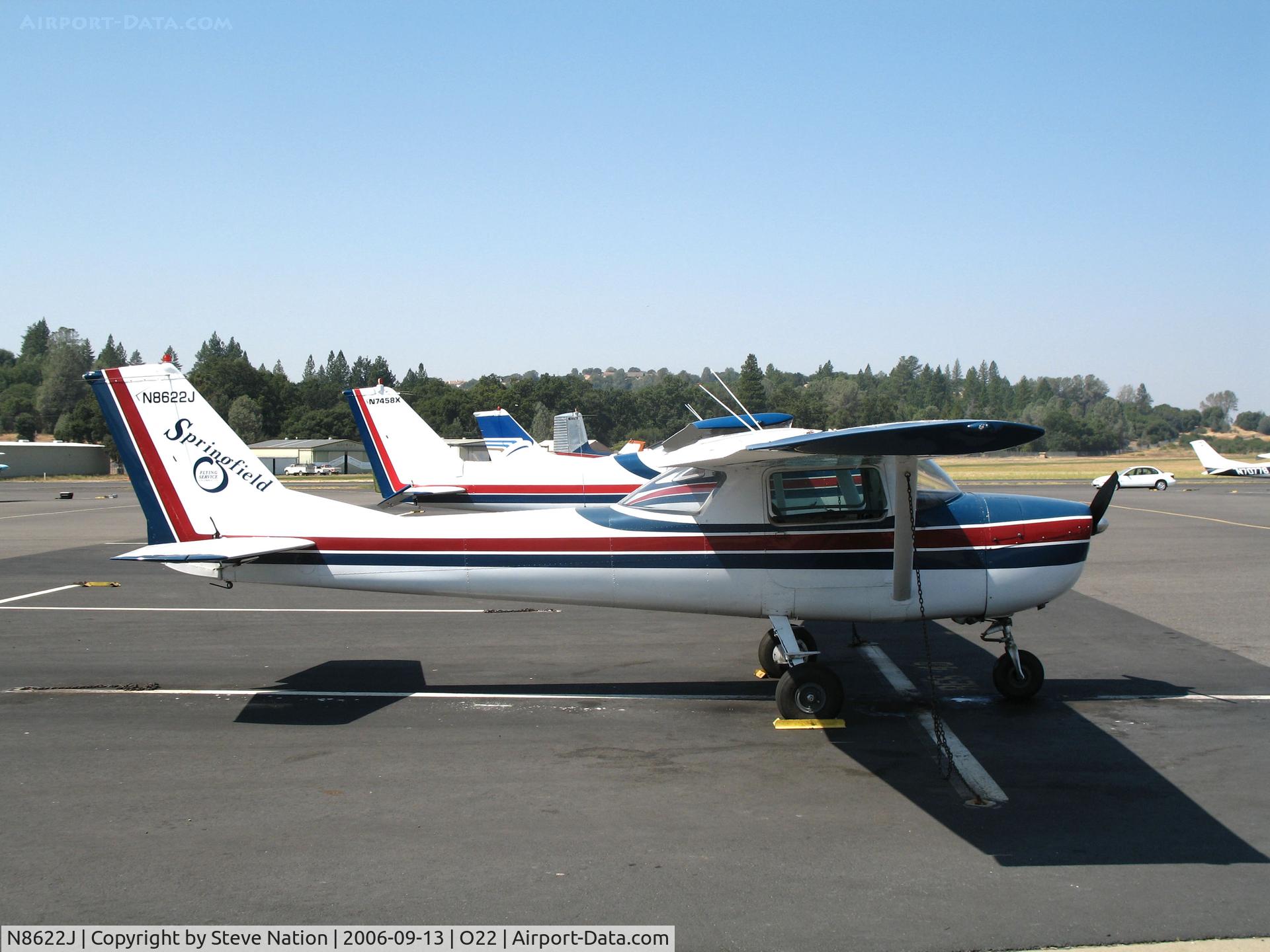 N8622J, 1967 Cessna 150G C/N 15066522, Springfield Flying Service 1967 Cessna 150G @ Columbia, CA home base