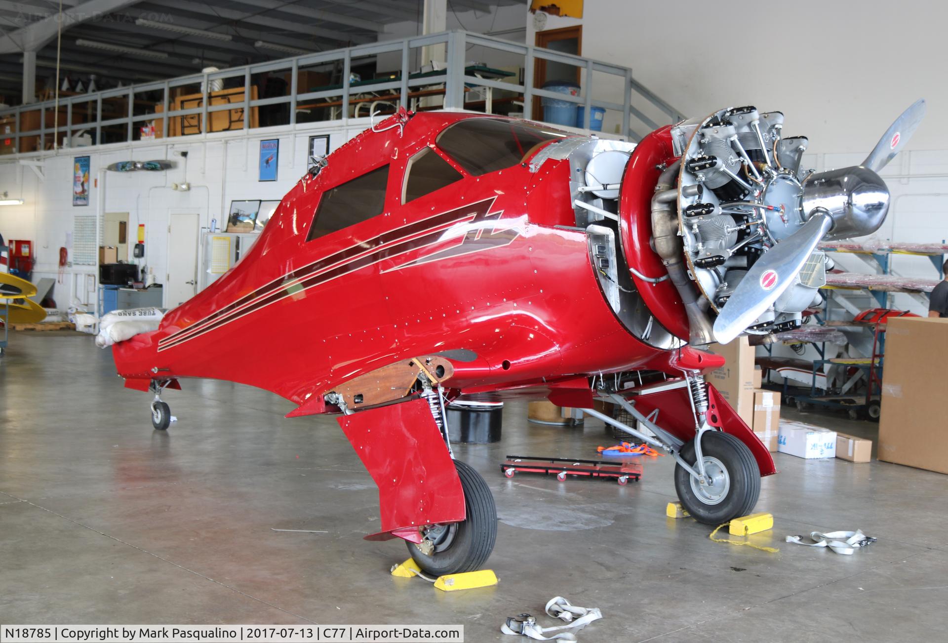 N18785, 1938 Beech E17L C/N 208, Beech E17L