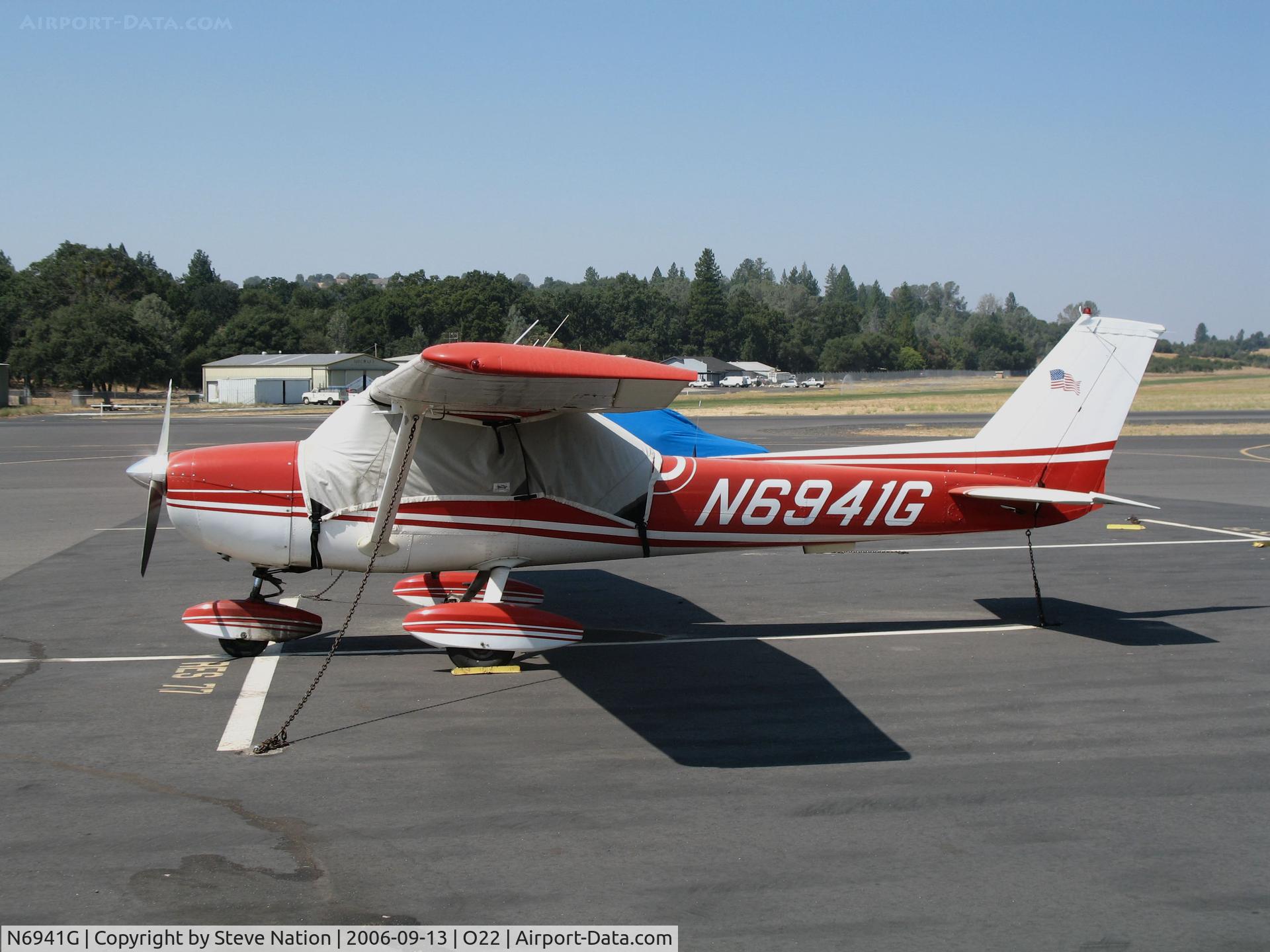 N6941G, 1970 Cessna 150L C/N 15072441, Mark Twain Aviation 1970 Cessna 150L @ Columbia, CA home base
