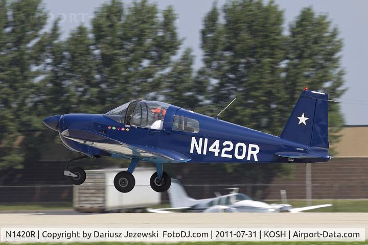 N1420R, 1975 Grumman American AA-1B Trainer C/N AA1B-0520, Grumman AA-1B CN AA1B-0520, N1420R