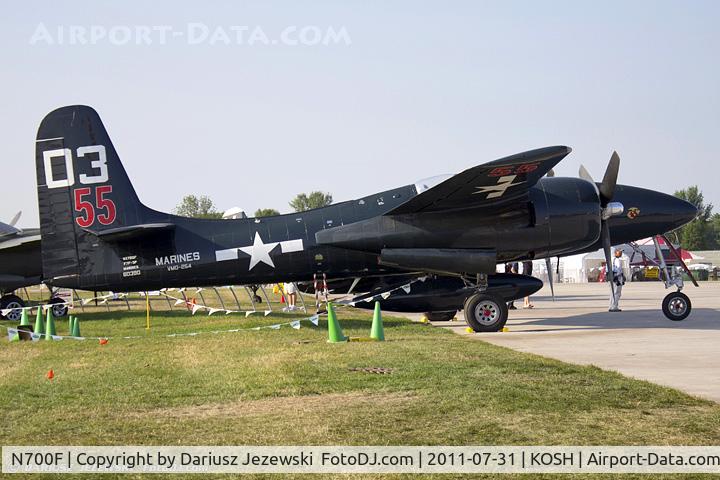 N700F, 1945 Grumman F7F-3 Tigercat C/N C.132, Grumman F7F-3 Tigercat Here Kitty, Kitty! CN 80390, N700F