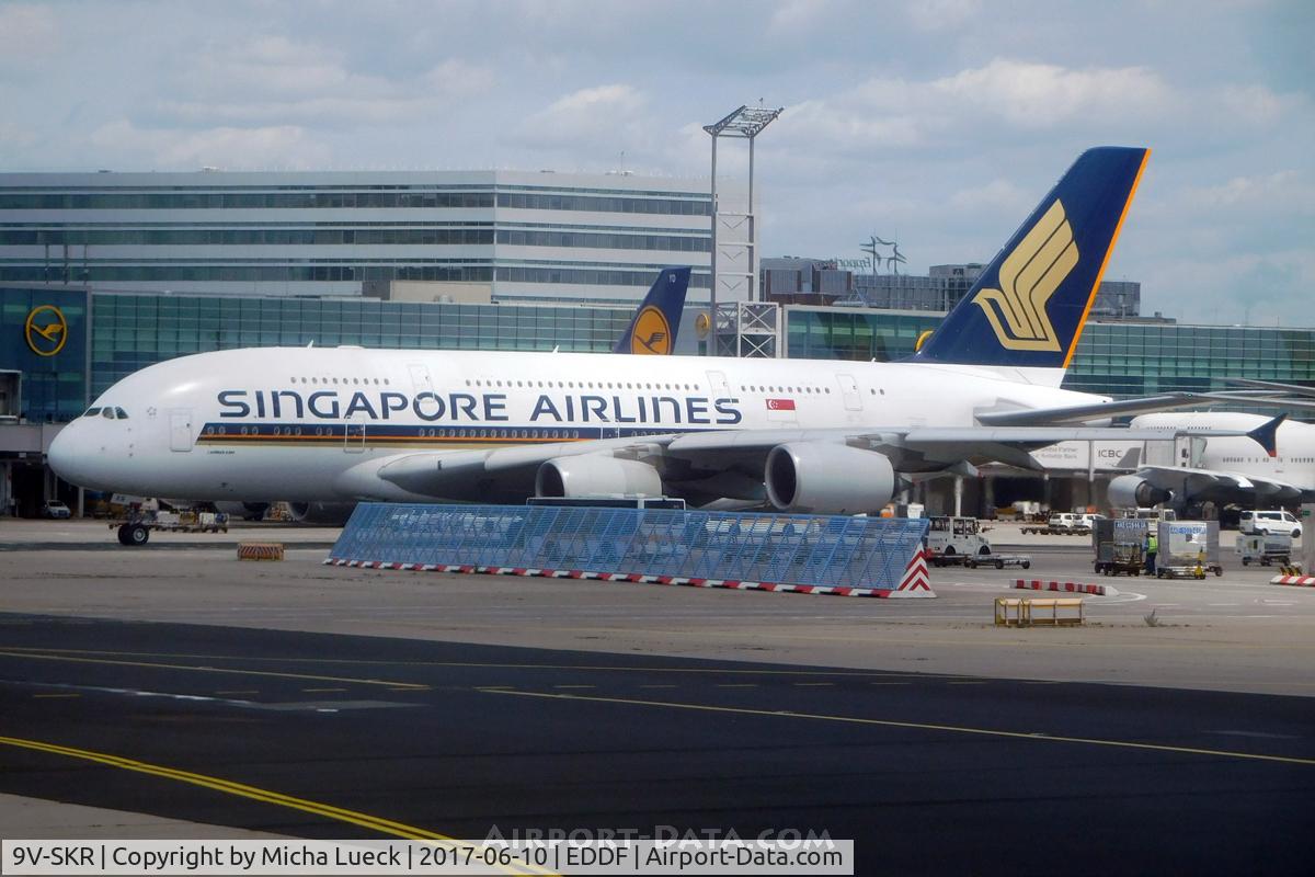 9V-SKR, 2011 Airbus A380-841 C/N 082, At Frankfurt