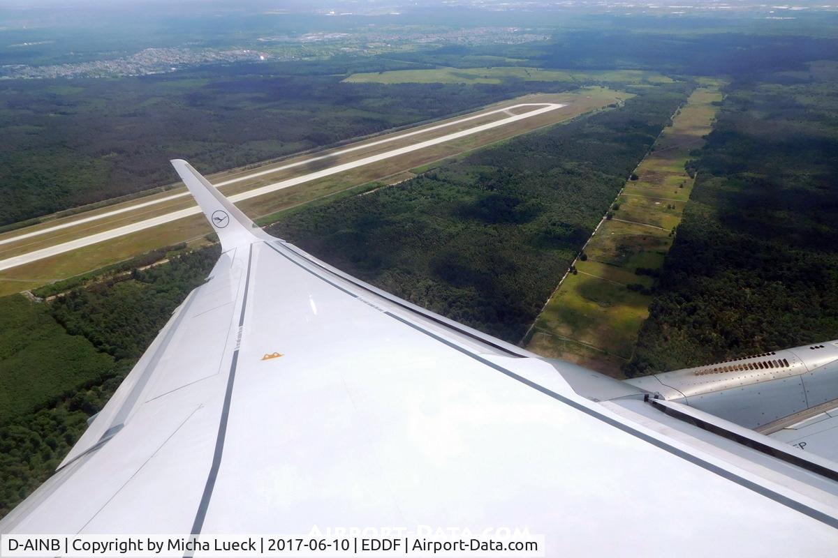 D-AINB, 2016 Airbus A320-271N C/N 6864, Startbahn West (Runway West), taken from my first A320-200NEO flight, FRA-GOT