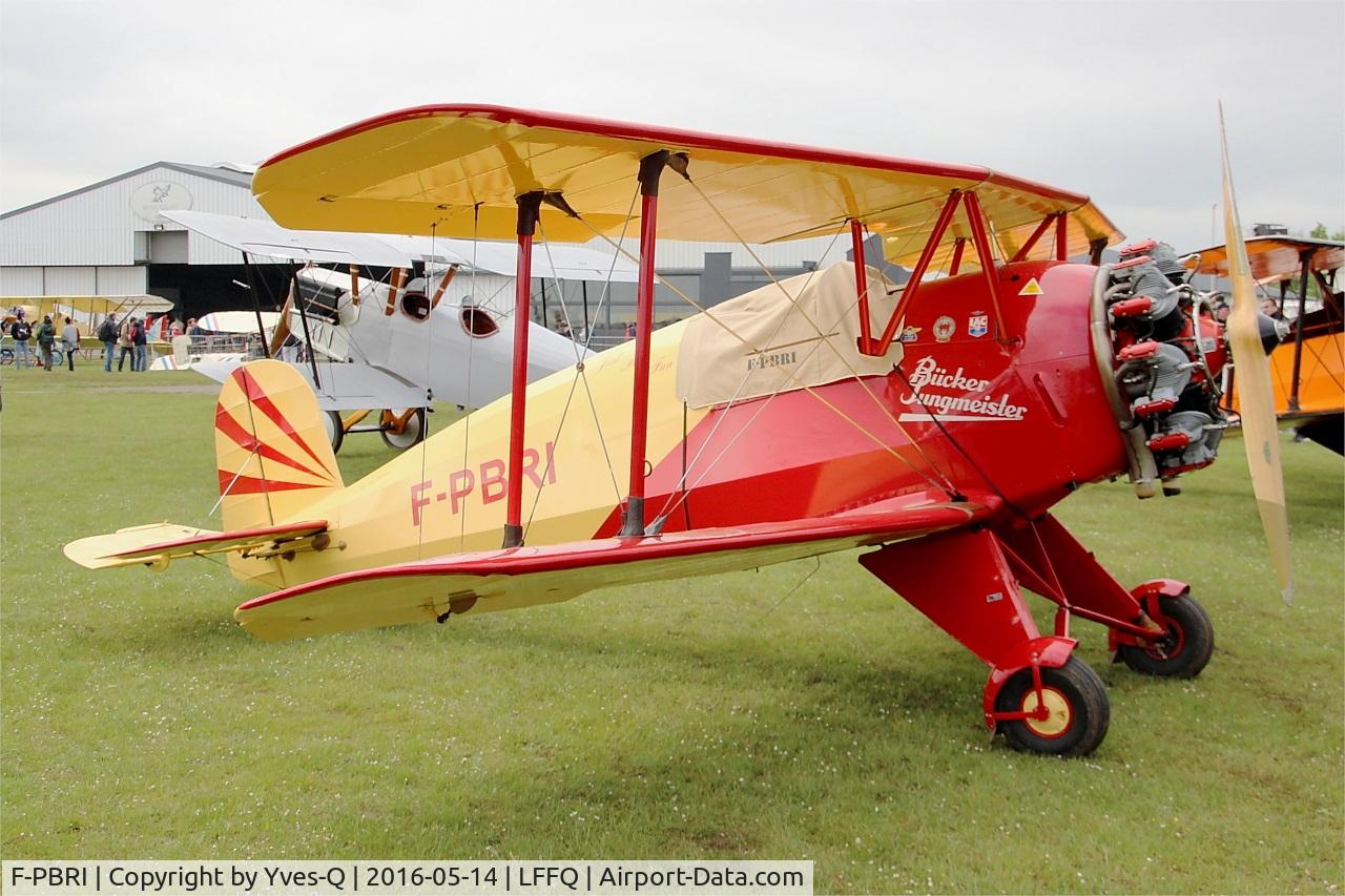 F-PBRI, 1937 Bucker Bu-133D-1 Jungmeister C/N 2008, Bucker Bu-133D-1 Jungmeister, Static display, La Ferté-Alais airfield (LFFQ) Airshow 2016