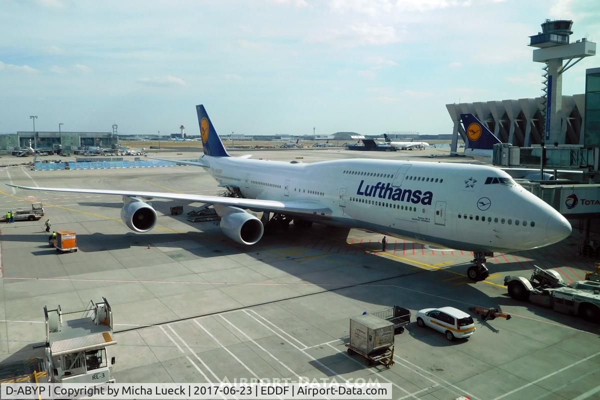 D-ABYP, 2014 Boeing 747-830 C/N 37839, At Frankfurt