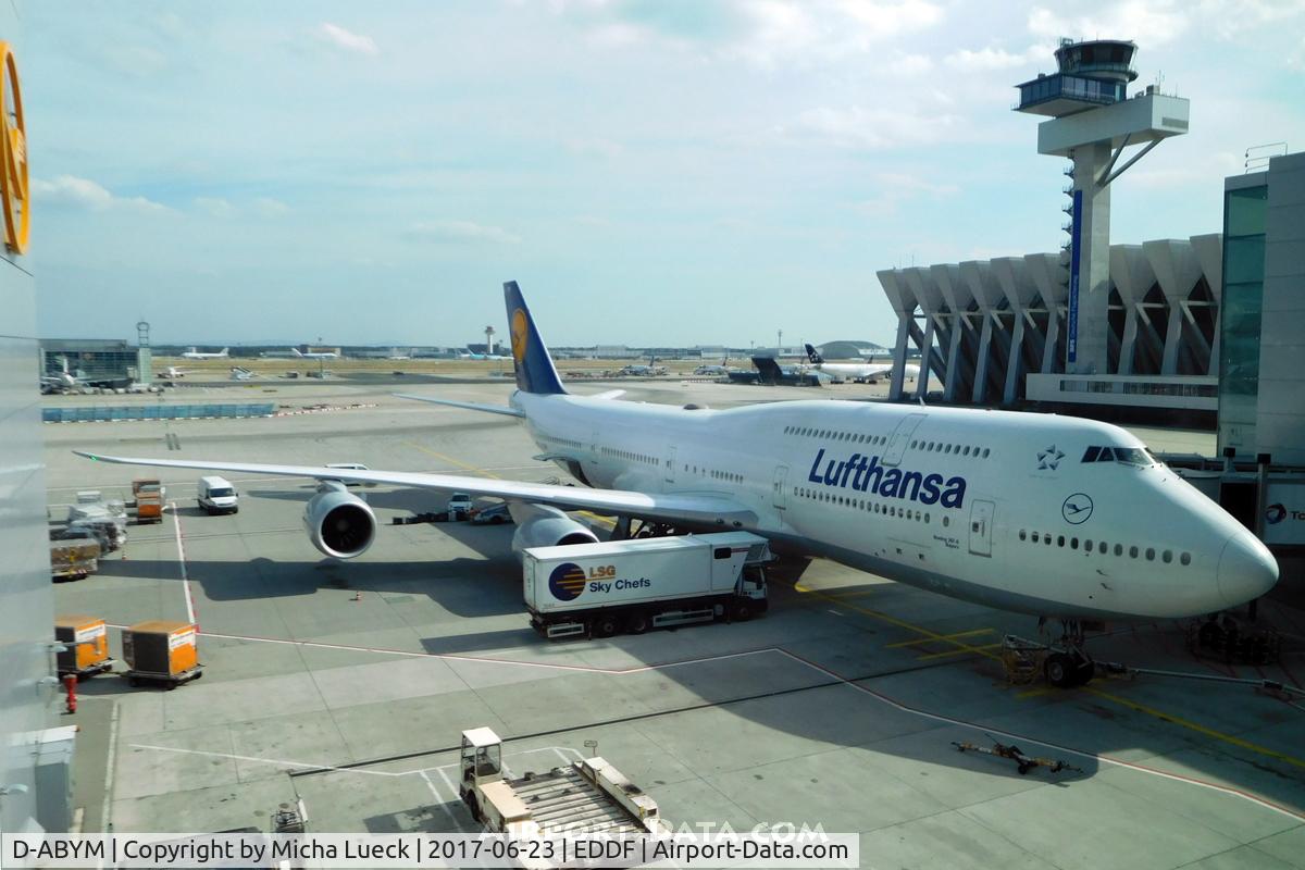 D-ABYM, 2014 Boeing 747-830 C/N 37837, At Frankfurt