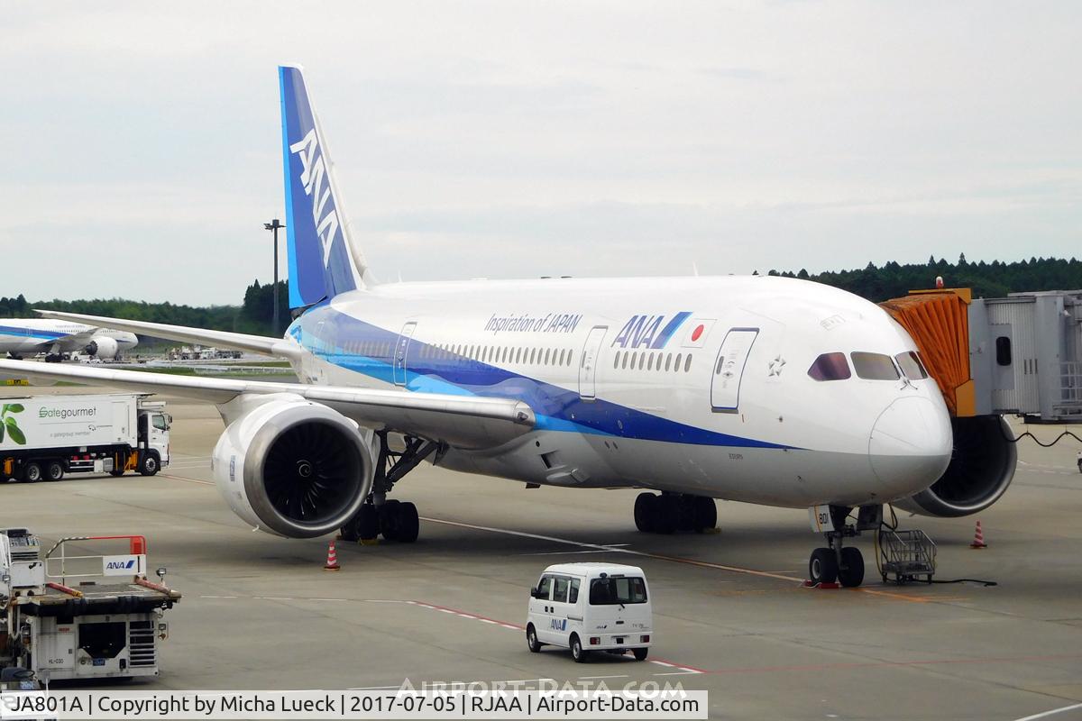 JA801A, 2011 Boeing 787-8 Dreamliner C/N 34488, At Narita