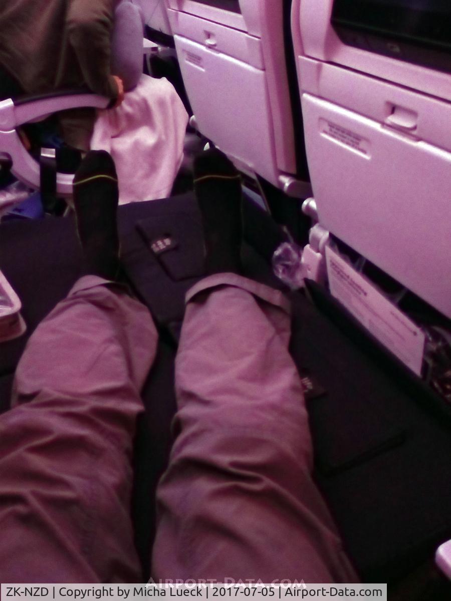 ZK-NZD, 2013 Boeing 787-9 Dreamliner C/N 41989, Air NZ's SkyCouch is pretty nice for economy... (NRT-AKL)