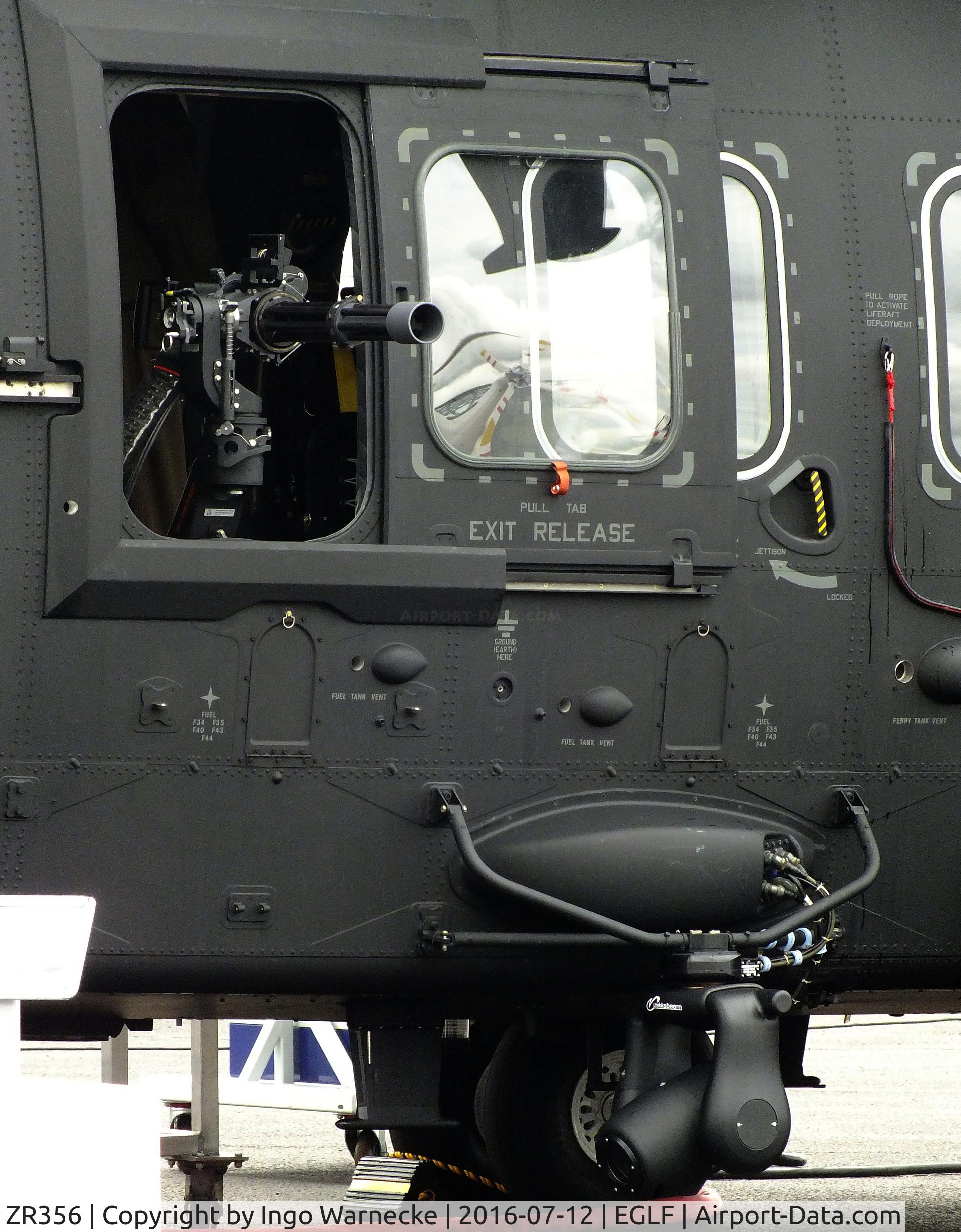 ZR356, AgustaWestland HH-101A Caesar C/N 50261, AgustaWestland HH-101A of the Aeronautica Militare Italiana still carrying the RAF registration at Farnborough International 2016