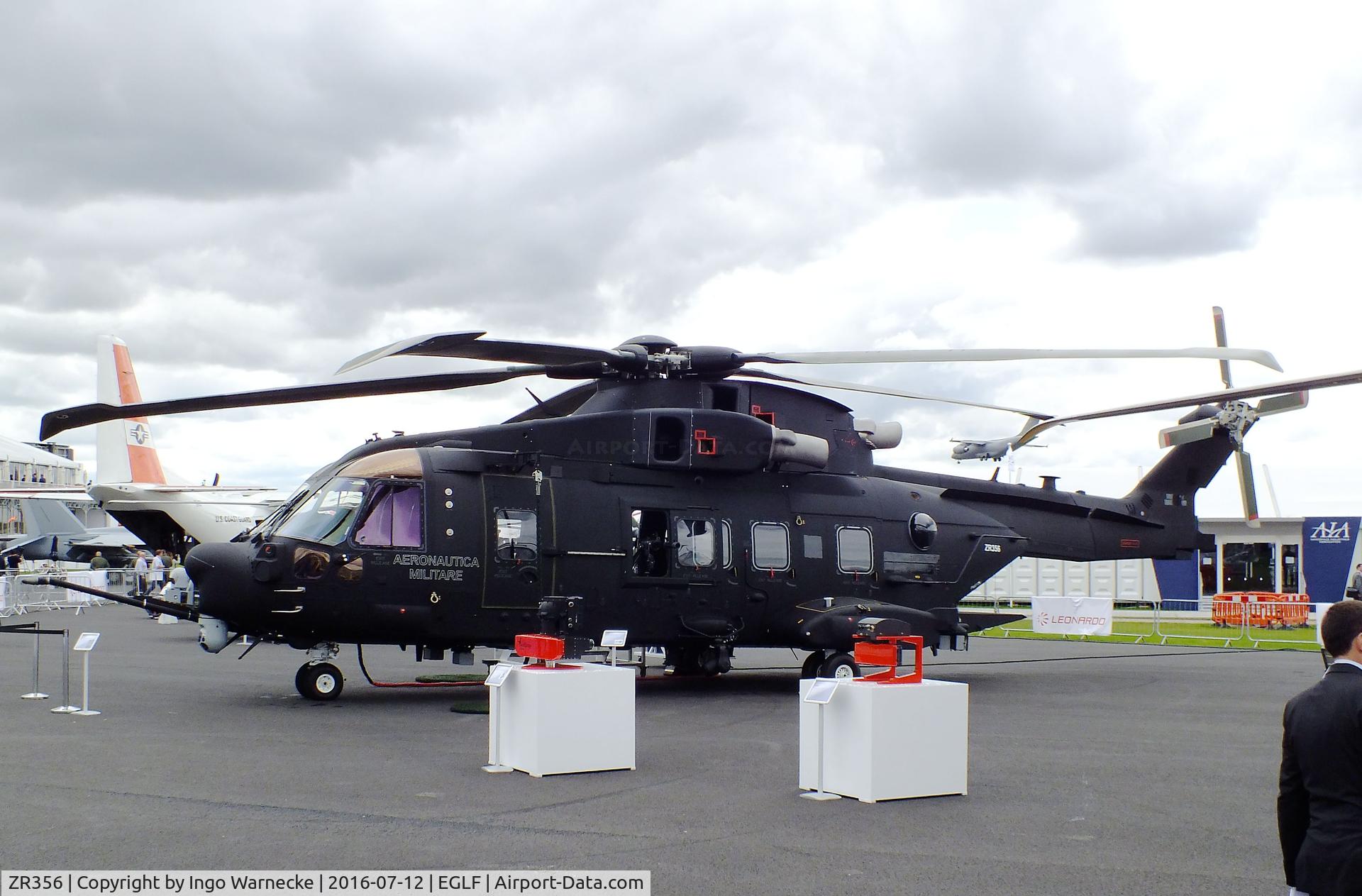 ZR356, AgustaWestland HH-101A Caesar C/N 50261, AgustaWestland HH-101A of the Aeronautica Militare Italiana still carrying the RAF registration at Farnborough International 2016