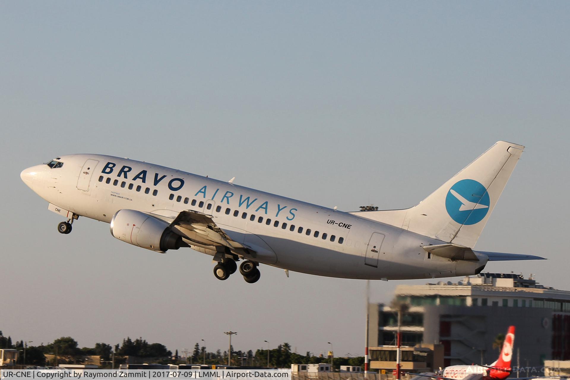 UR-CNE, 1990 Boeing 737-505 C/N 24828, B737-500 UR-CNE Bravo Airways