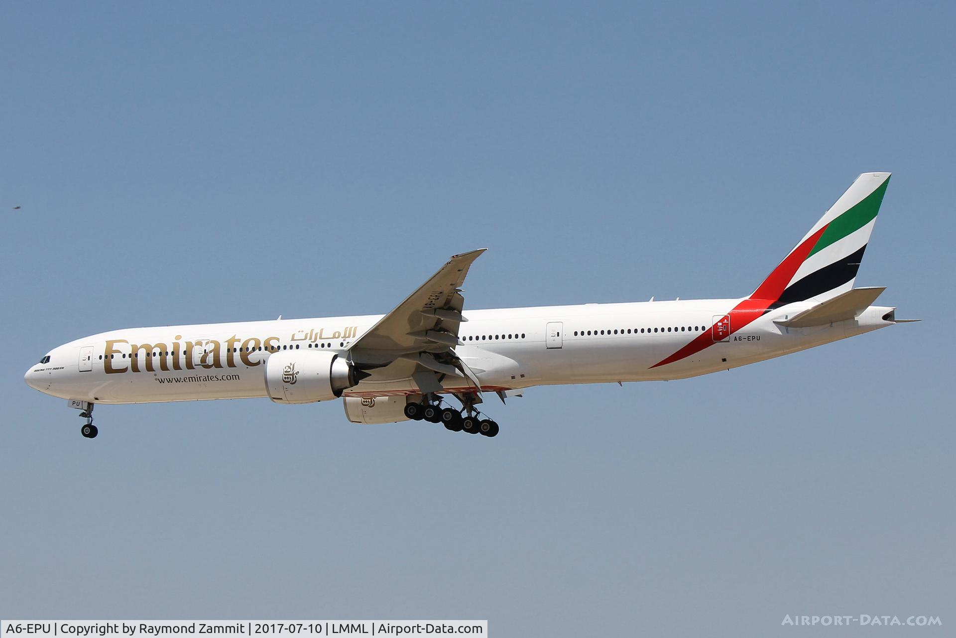 A6-EPU, 2016 Boeing 777-31H/ER C/N 42340, B777 A6-EPU Emirates Airlines