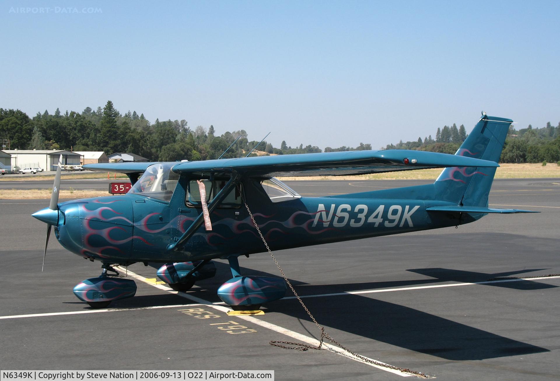 N6349K, 1975 Cessna 150M C/N 15077658, Locally-based 1975 Cessna 150M @ Columbia, CA (now register to owner in Groveland, CA in the heart of the San Joaquin Delta)