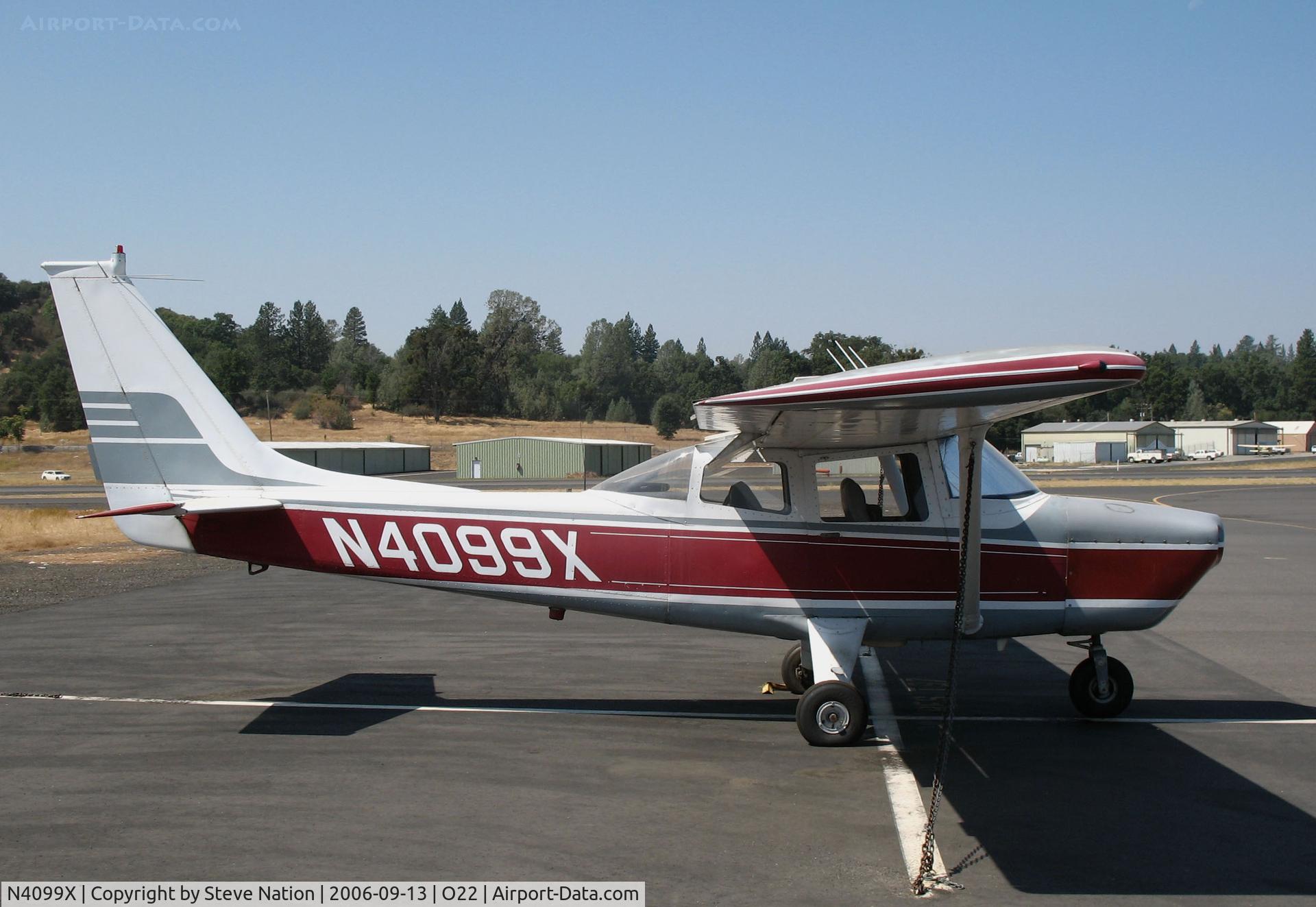 N4099X, 1971 Aero Commander 100-180 Lark Commander C/N 5199, Locally-based 1971 Aero Commander 100-180 Lark @ Columbia, CA minus prop (new register to owner in Los Angeles, CA)