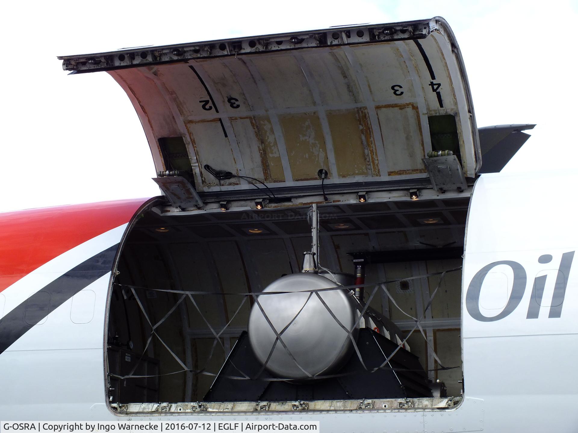G-OSRA, 1984 Boeing 727-2S2F C/N 22938, Boeing 727-225/Adv(RE) Super 27 converted to anti-oil spill aircraft of Oil Spill Response Ltd at Farnborough International 2016