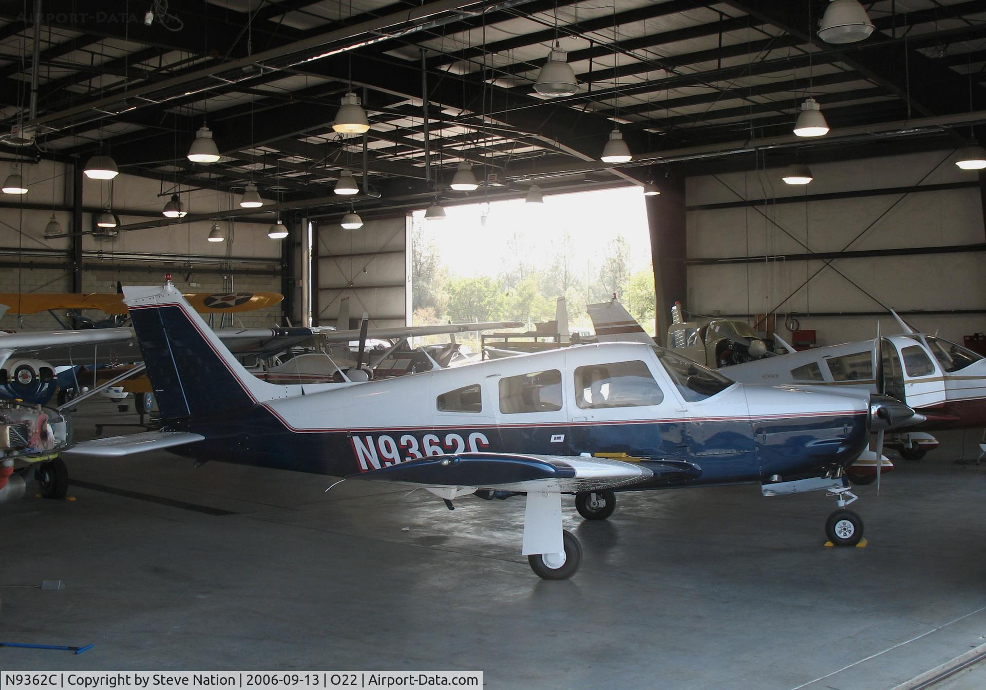 N9362C, 1978 Piper PA-28R-201 Cherokee Arrow III C/N 28R-7837193, Locally-based 1978 Piper PA-28R-201 Cherokee Arrow in hangar @ Columbia, CA
