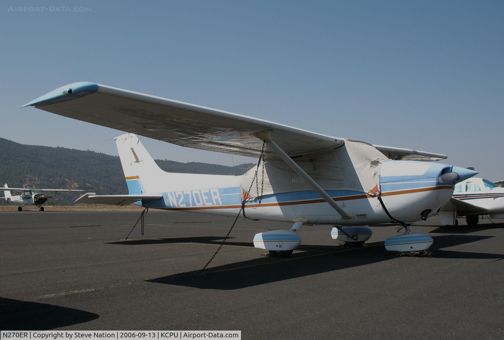 N270ER, 1979 Cessna 172N C/N 172-73002, Locally-based 1979 Cessna 172N Skyhawk with cockpit cover @ Maury Rasmussen Field/Calaveras County Airport, San Andreas, CA