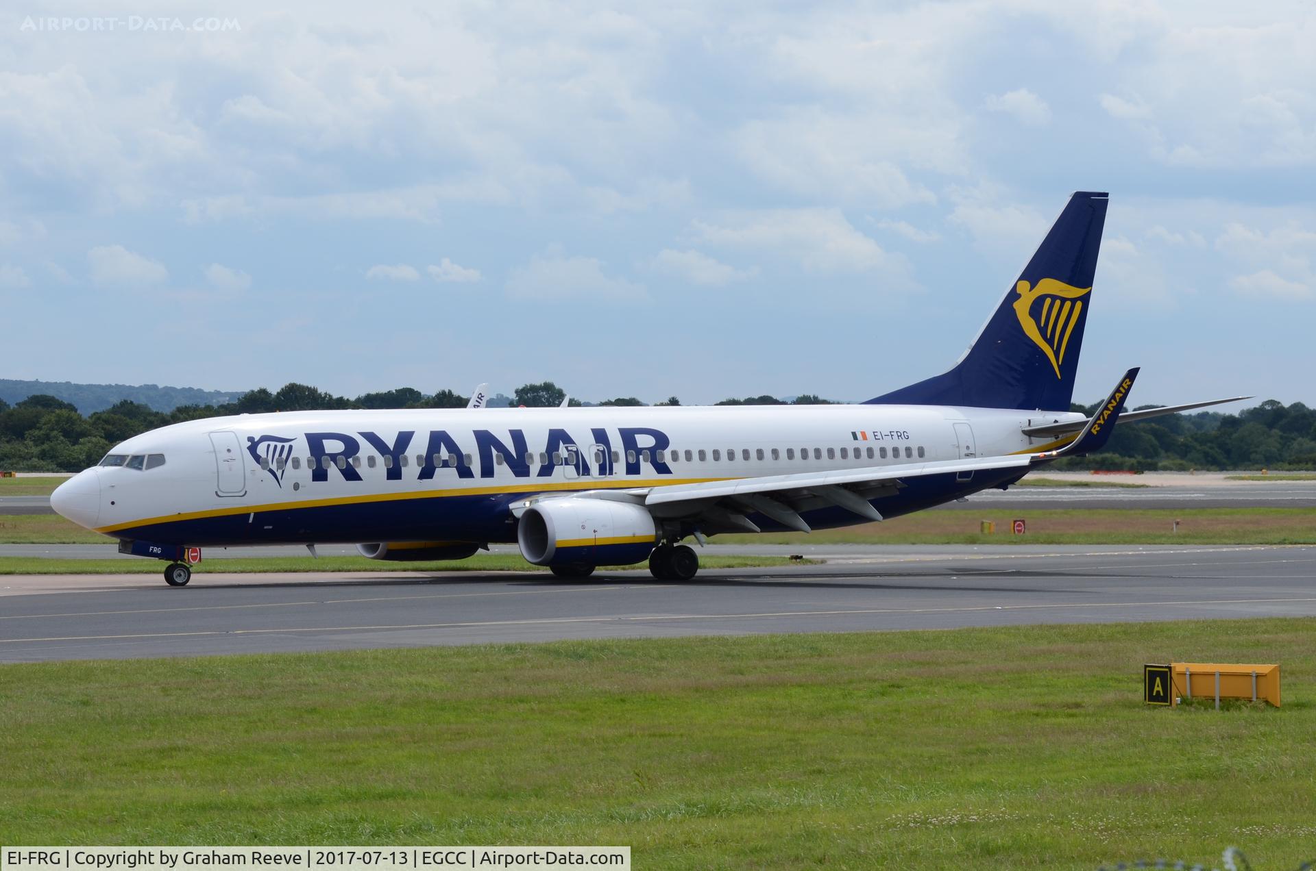 EI-FRG, 2016 Boeing 737-8AS C/N 44737, Just landed at Manchester.