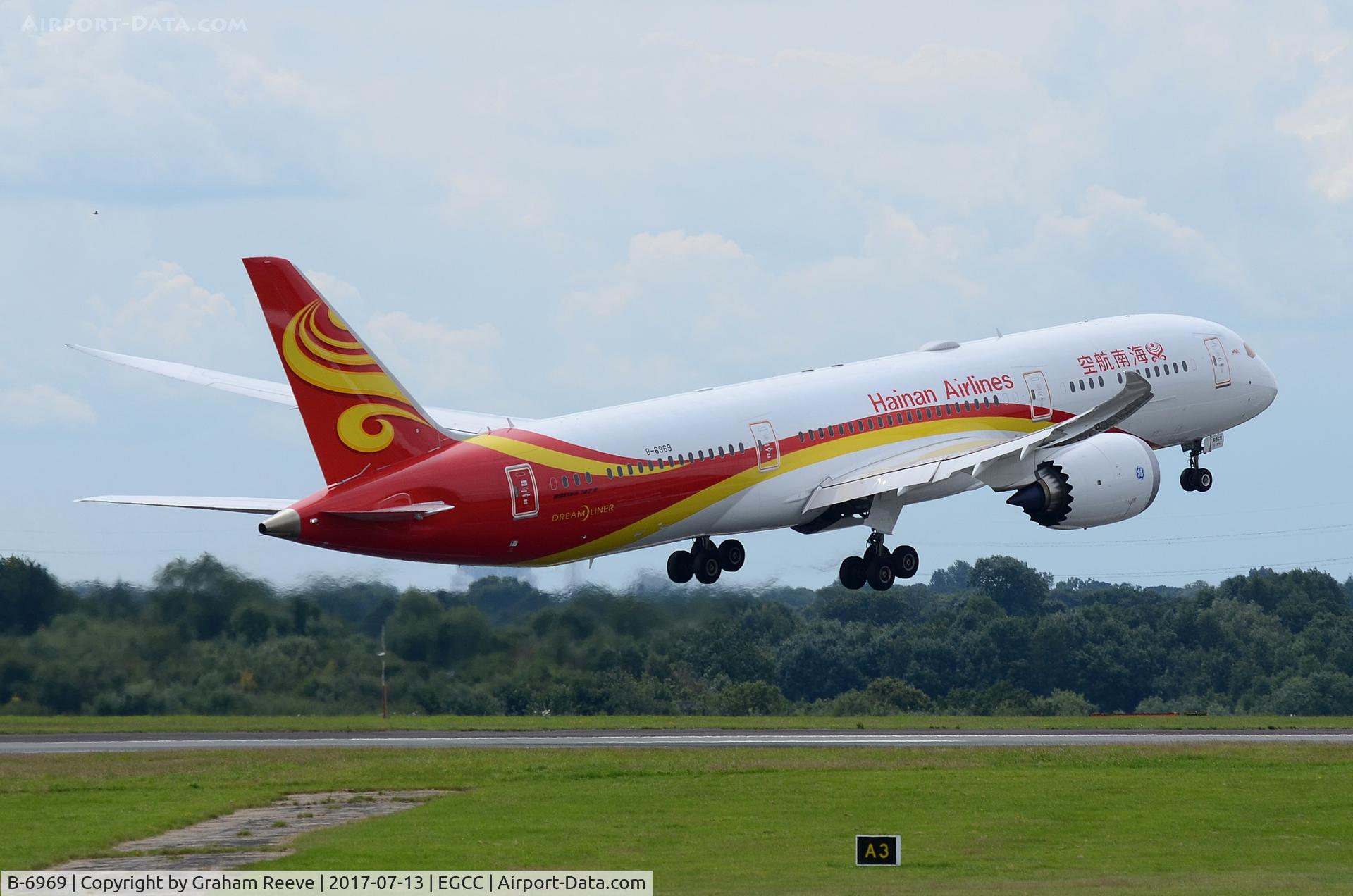 B-6969, 2017 Boeing 787-9 Dreamliner Dreamliner C/N 38773, Departing from Manchester.