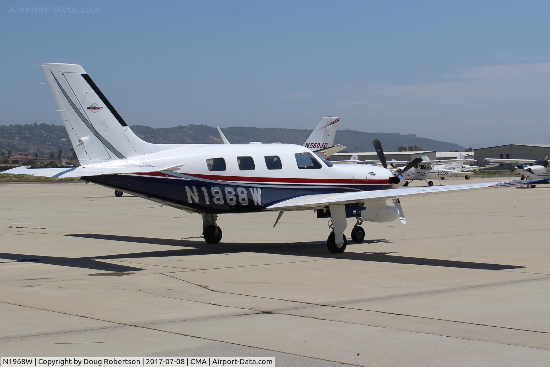 N1968W, 2001 Piper PA-46-500TP C/N 4697115, 2001 Piper PA-46-500TP MALIBU MERIDIAN, one P&W(C)PT6A-42A Turboprop, derated to 500 sHp for takeoff, six seats