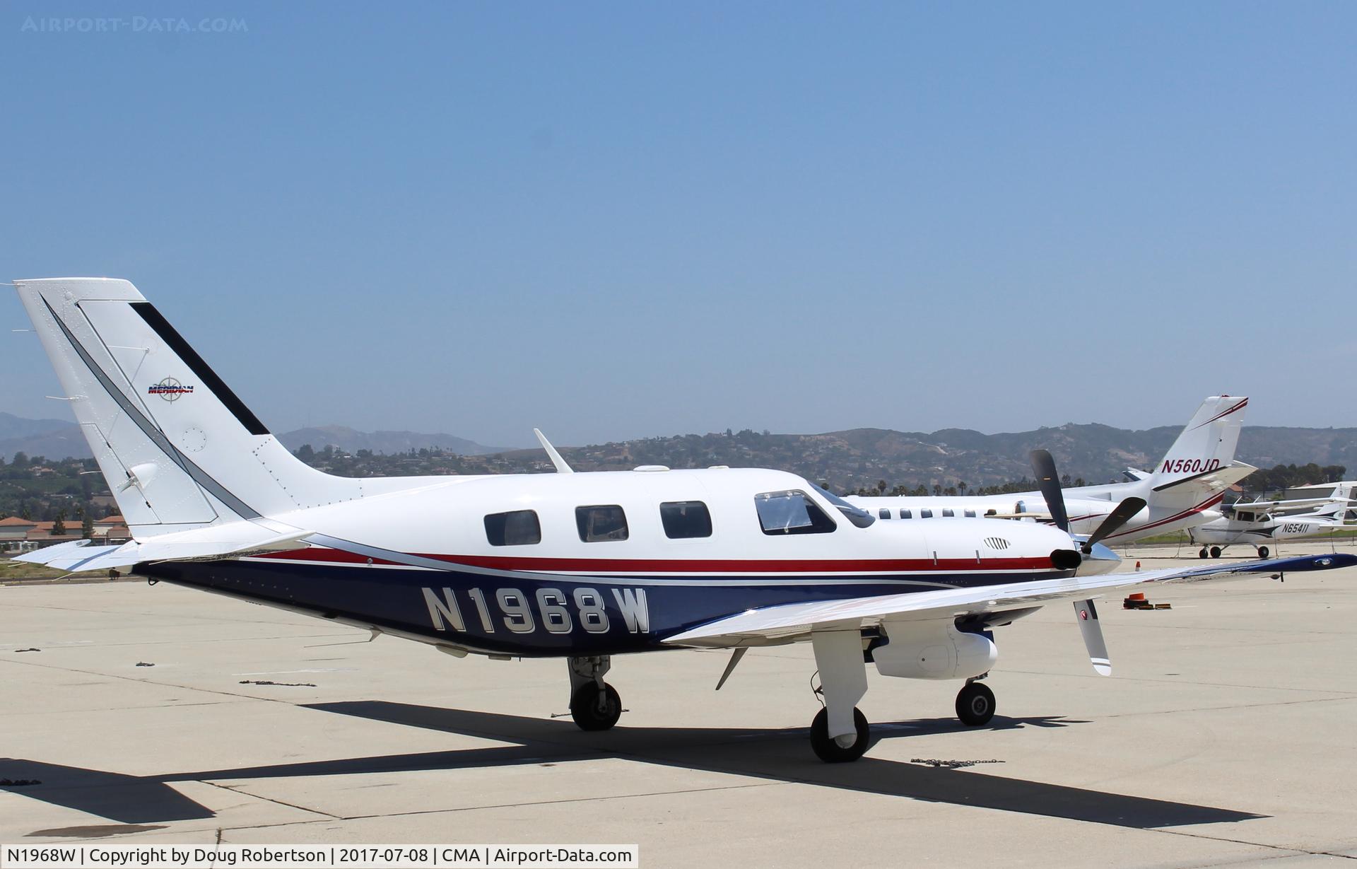 N1968W, 2001 Piper PA-46-500TP C/N 4697115, 2001 Piper PA-46-500TP MALIBU MERIDIAN, one P&W(C)PT6A-42A Turboprop derated to 500 sHp for takeoff, 6 seats