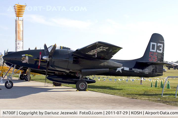 N700F, 1945 Grumman F7F-3 Tigercat C/N C.132, Grumman F7F-3 Tigercat Here Kitty, Kitty! CN 80390, N700F