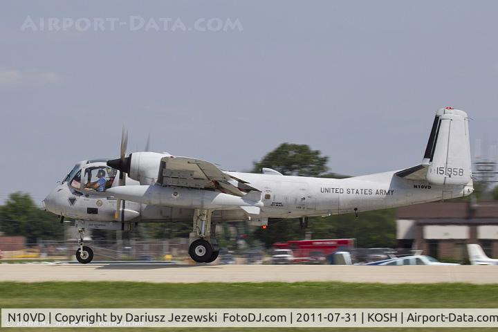 N10VD, 1968 Grumman OV-1D Mohawk C/N 162C, Grumman OV-1RV-1 Bronco CN 68-15958, N10VD