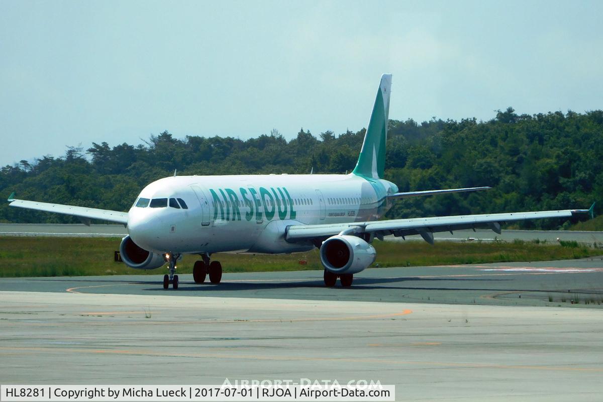 HL8281, 2013 Airbus A321-231 C/N 5774, At Hiroshima