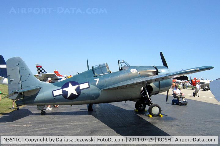 N551TC, 1944 General Motors (Grumman) FM-2 Wildcat C/N 47160, Grumman FM-2 Wildcat CN 47160, N551TC