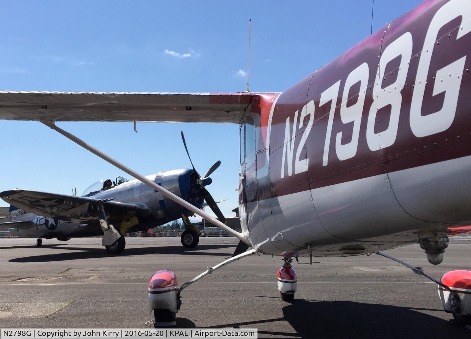 N2798G, 1959 Cessna 182B Skylane C/N 52098, N2798G on the ramp outside the Flying Heritage Museum at Paine field
