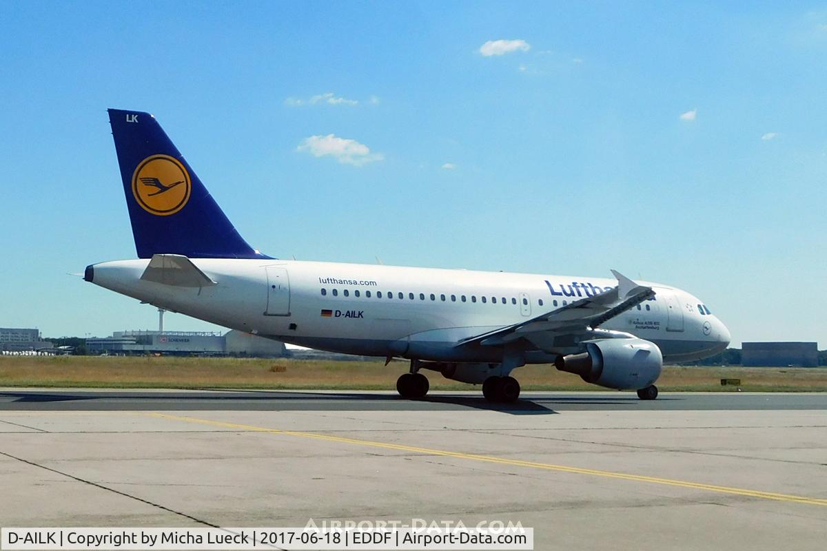 D-AILK, 1997 Airbus A319-114 C/N 679, At Frankfurt