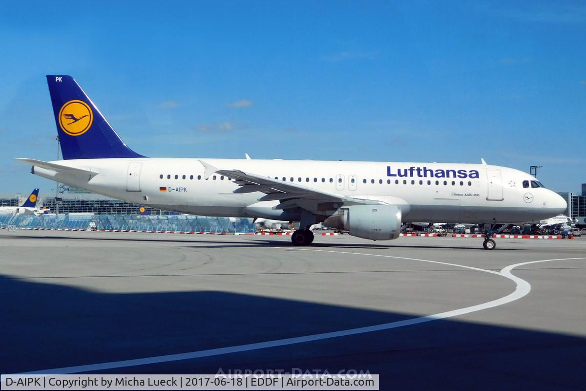 D-AIPK, 1989 Airbus A320-211 C/N 0093, At Frankfurt